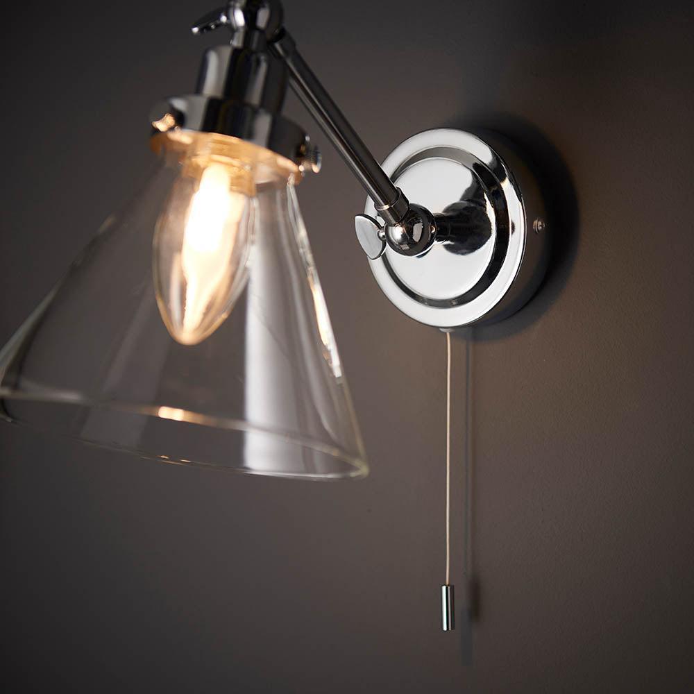 Faraday Chrome Bathroom Wall Light-warehouse-180926