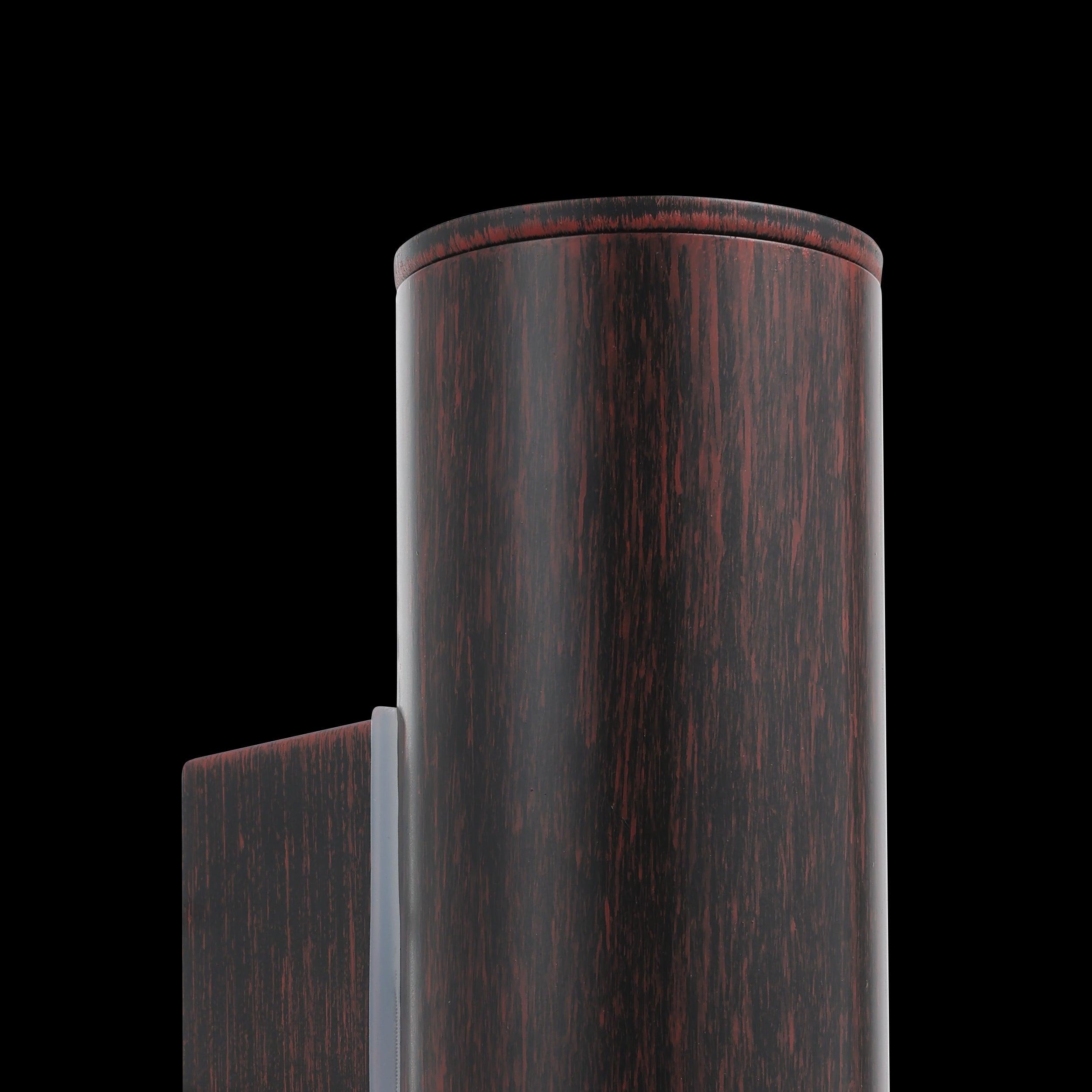 eglo riga brown ip44 up down outdoor wall light hallway lighting 