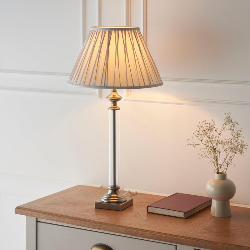 Endon Avebury 1 Light Antique Brass Table Lamp (Base Only)