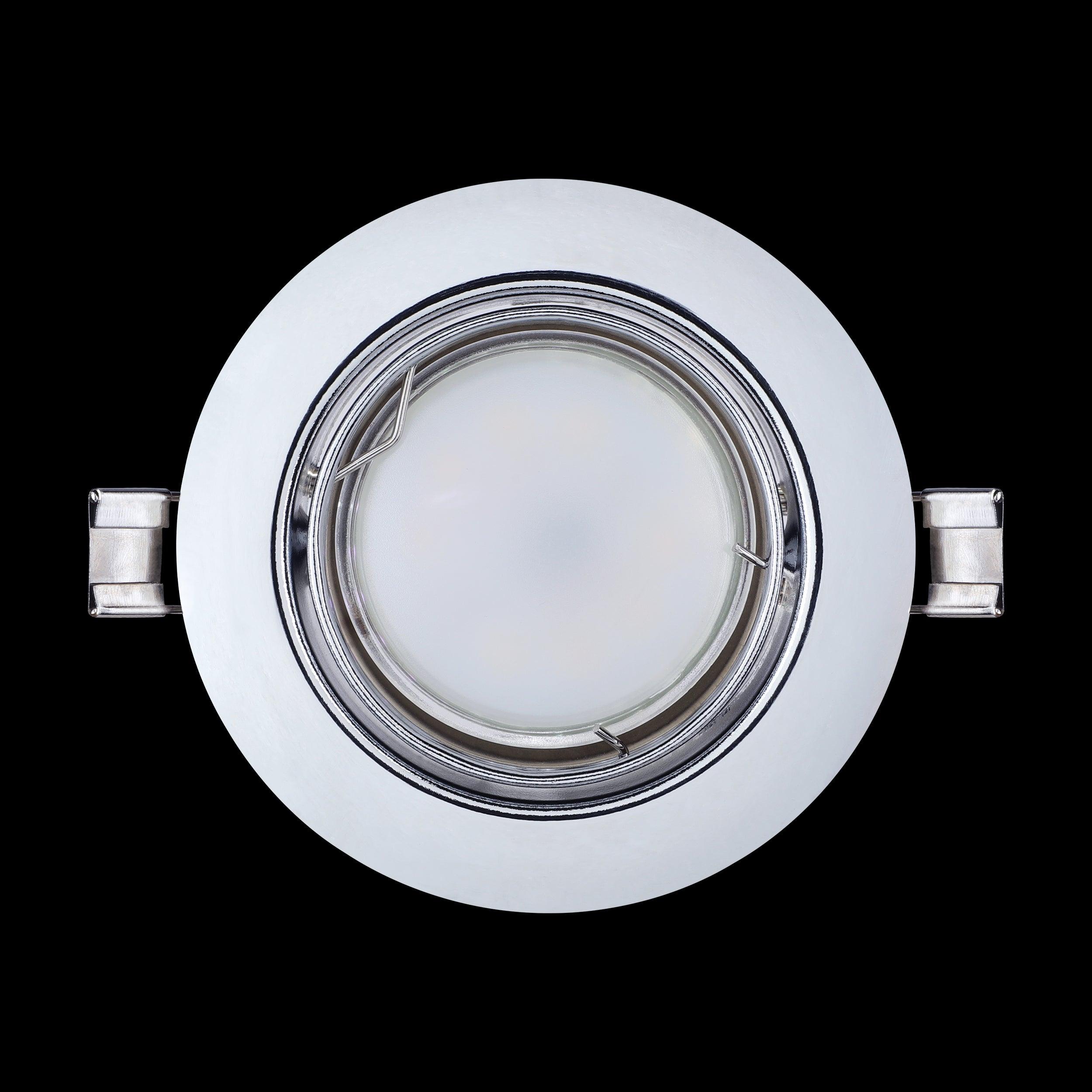 eglo peneto set of 3 chrome recessed downlights 8 7cm living room close up