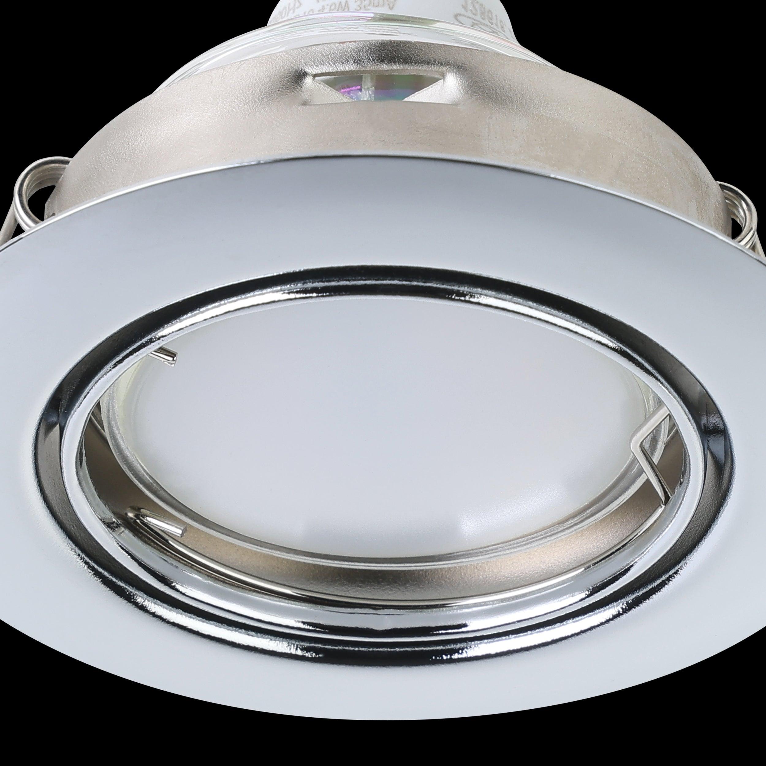 eglo peneto set of 3 chrome recessed downlights 8 7cm Kitchen Lighting Close Up