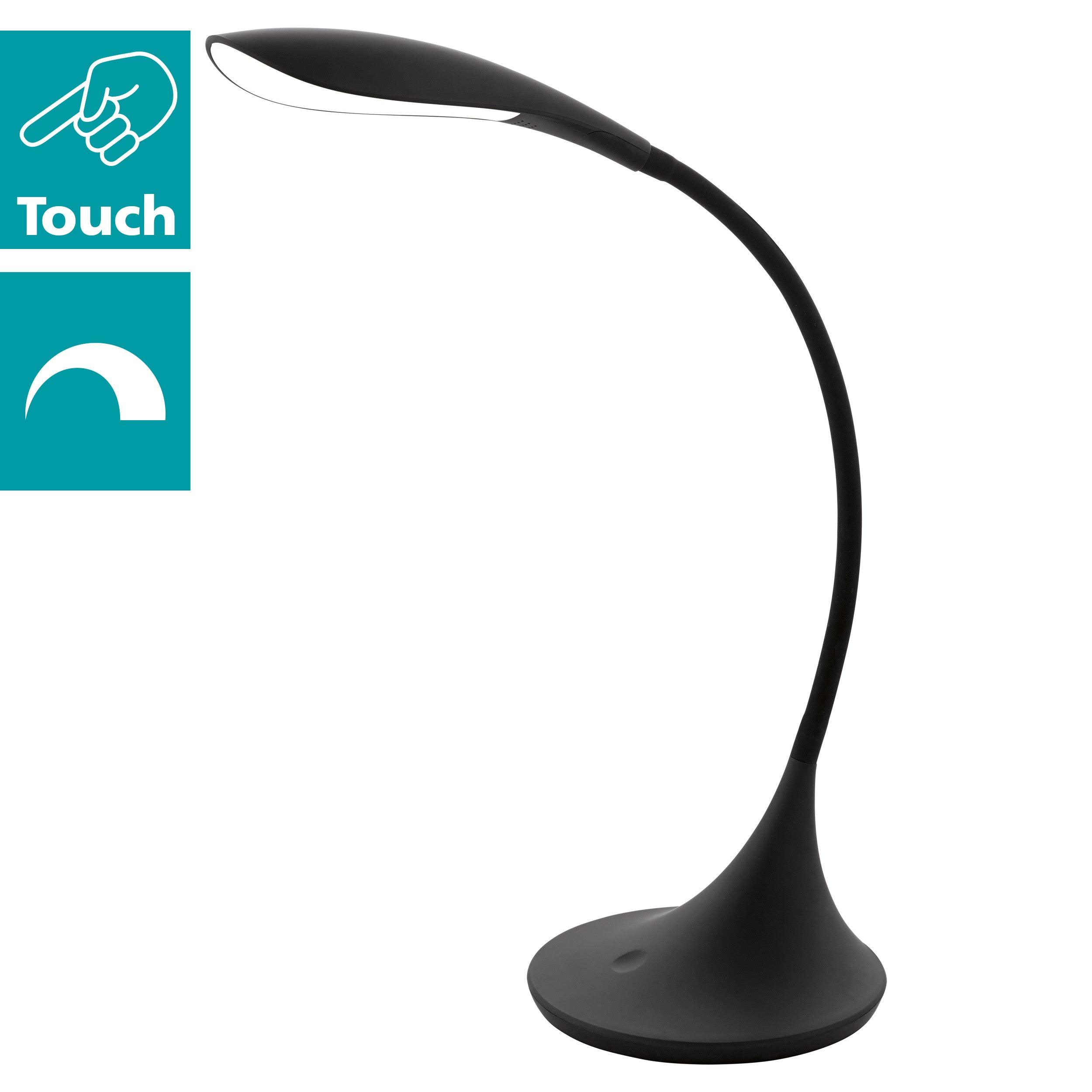 eglo dambera black flexible led lamp kitchen lighting 