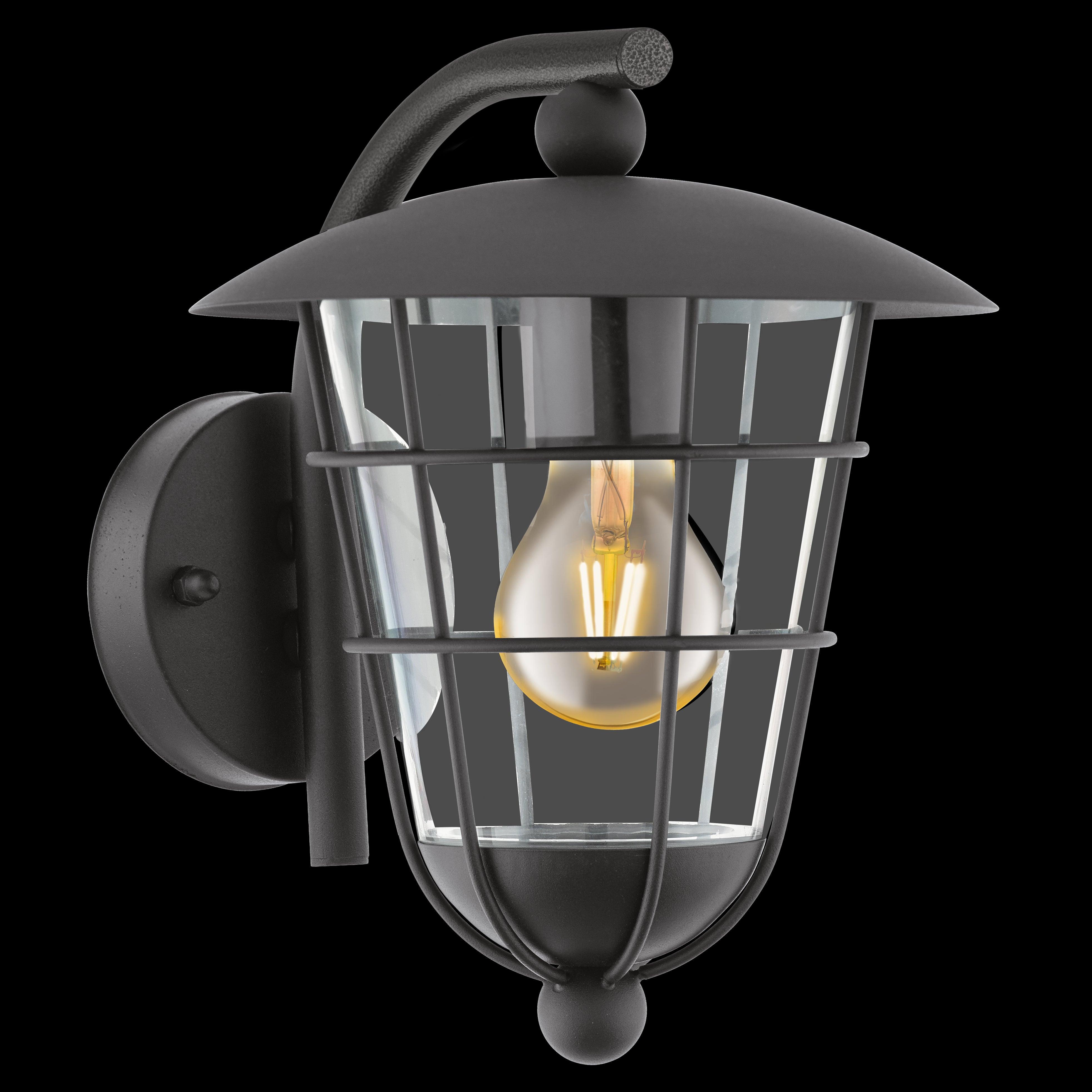 Eglo Pulfero Black Lantern IP44 Outdoor Wall Light-warehouse-40