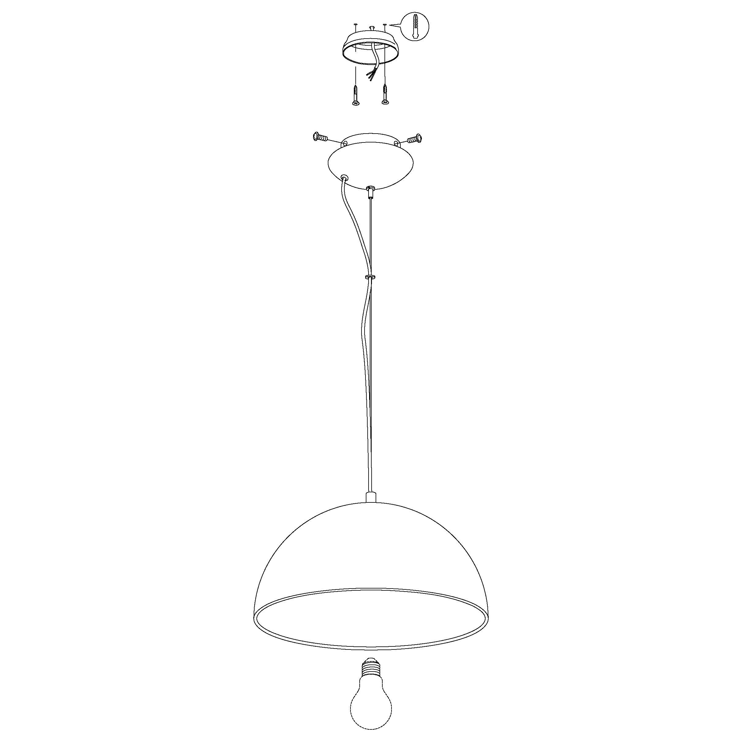 eglo gaetano 1 round black gold ceiling pendant 38cm kitchen lighting 