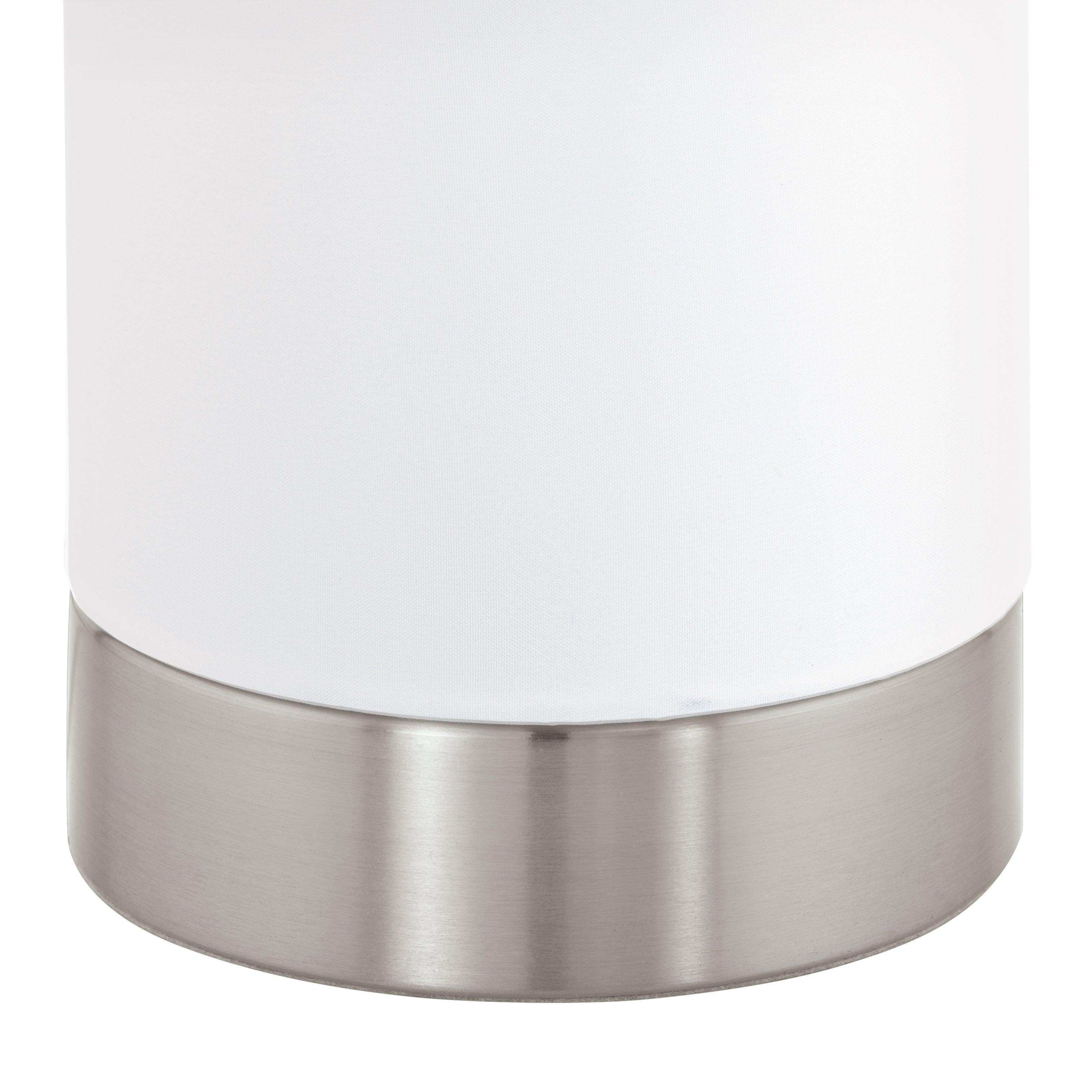eglo pasteri nickel fabric table lamp hallway lighting 