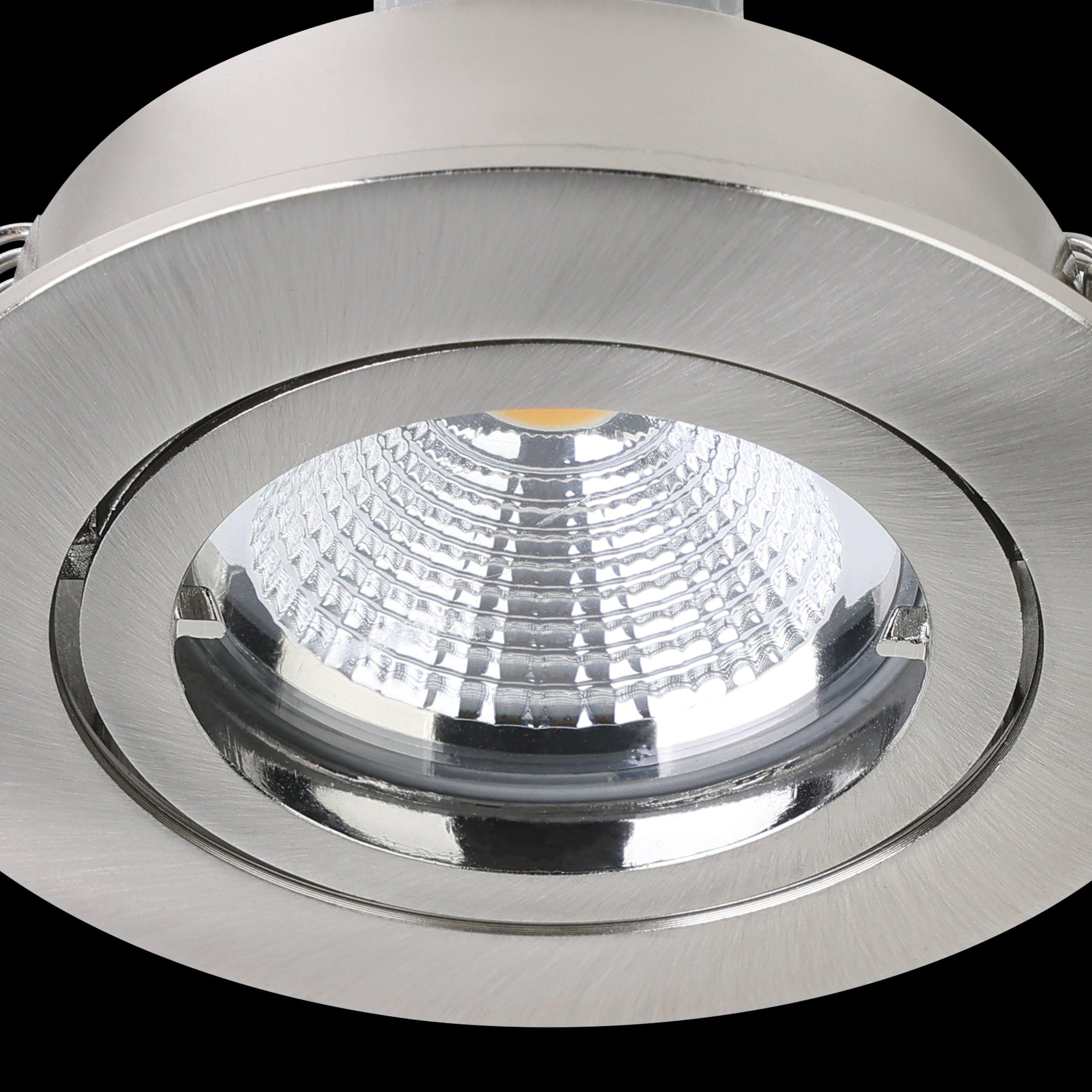 eglo tedo 1 nickel recessed downlight kitchen lighting 