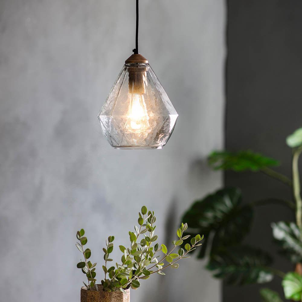 Endon Ebbe 1 Light Gold Pendant Ceiling Light-OPEN-BOX-50-040626