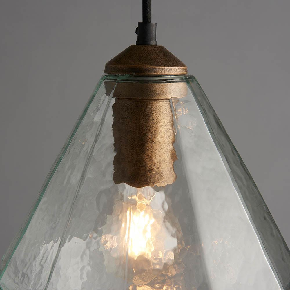Endon Ebbe 1 Light Gold Pendant Ceiling Light-OPEN-BOX-50-040626