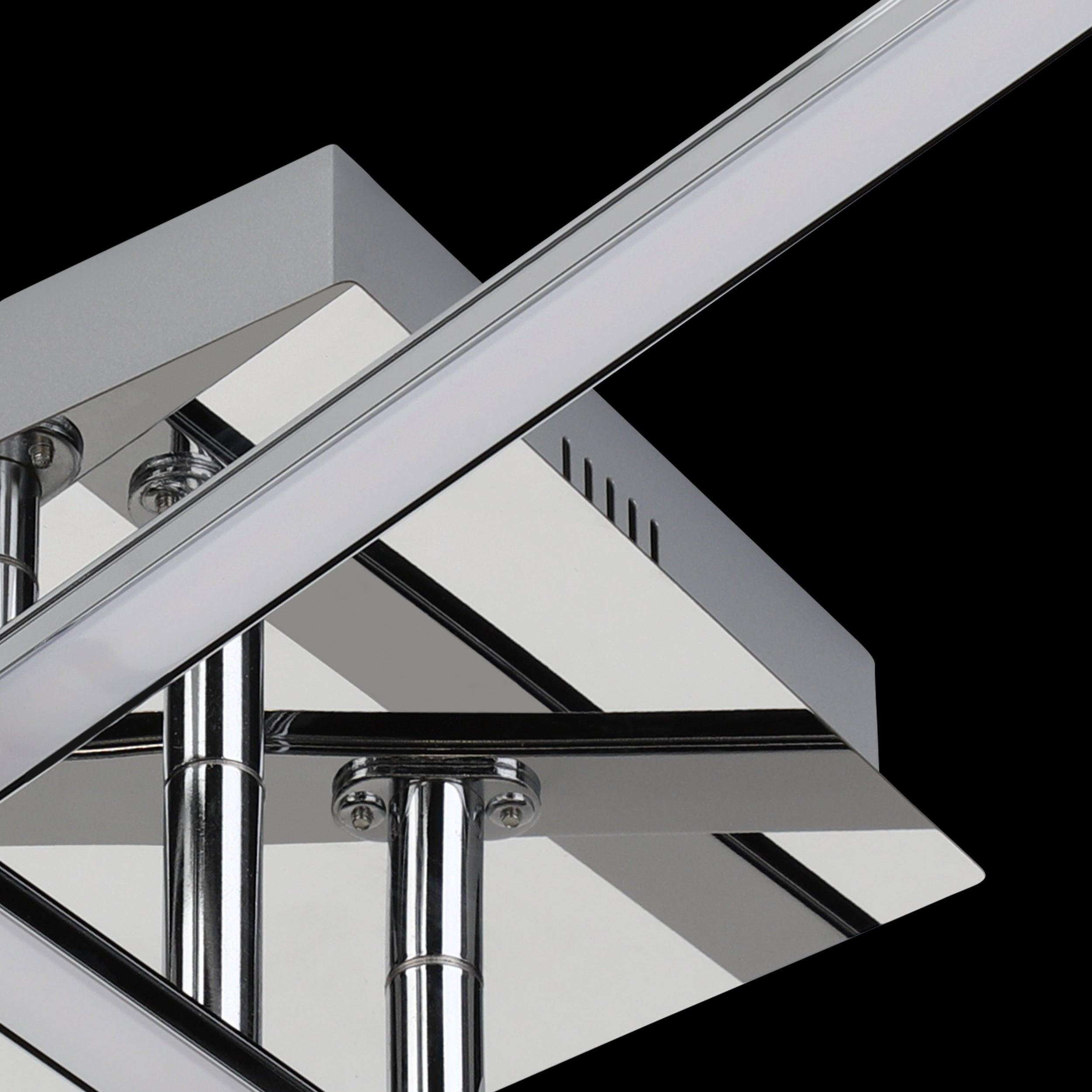 eglo lasana 1 chrome led flush ceiling light Hallway Lighting Close up