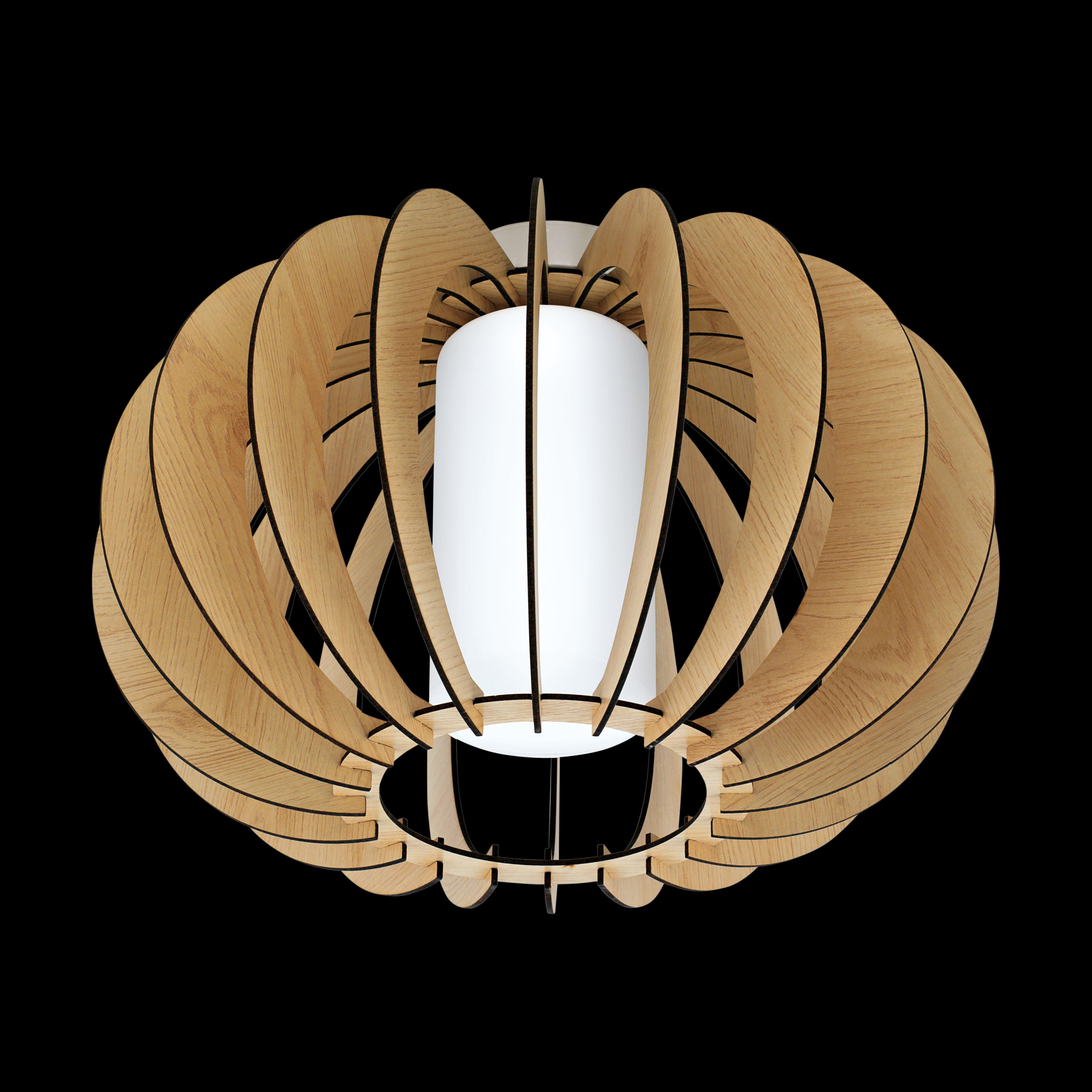 eglo stellato 1 flush white glass wood ceiling light living room image
