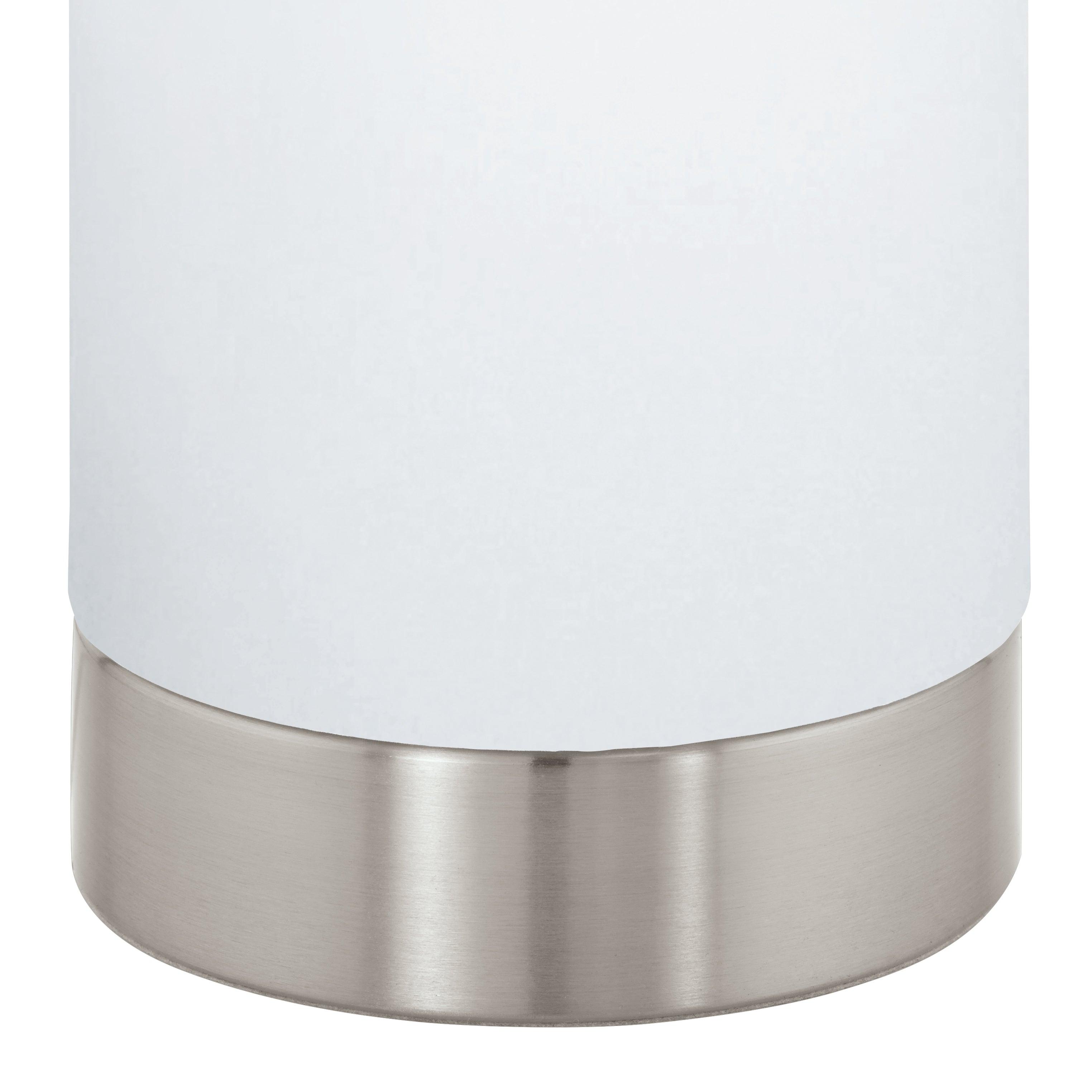 eglo damasco 1 nickel satin glass table lamp kitchen lighting 