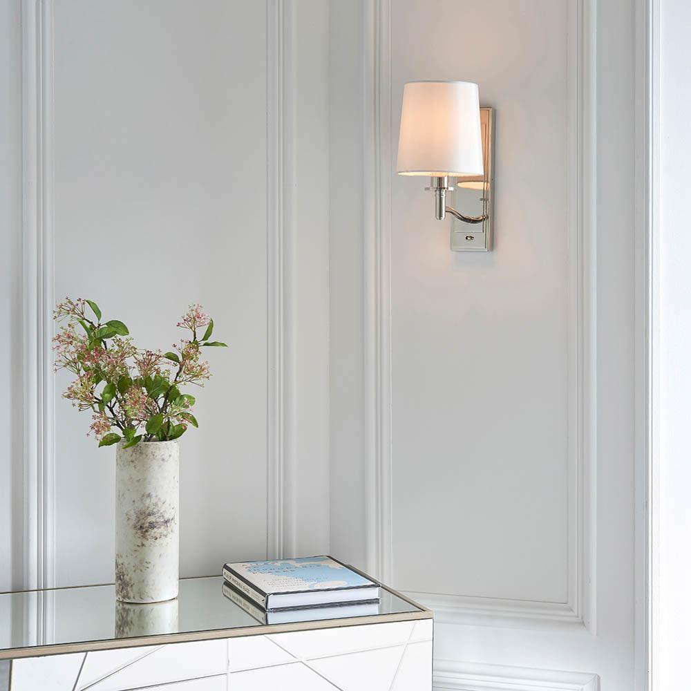Endon Ortona Nickel Finish Wall Light-OPEN-BOX-50-040626