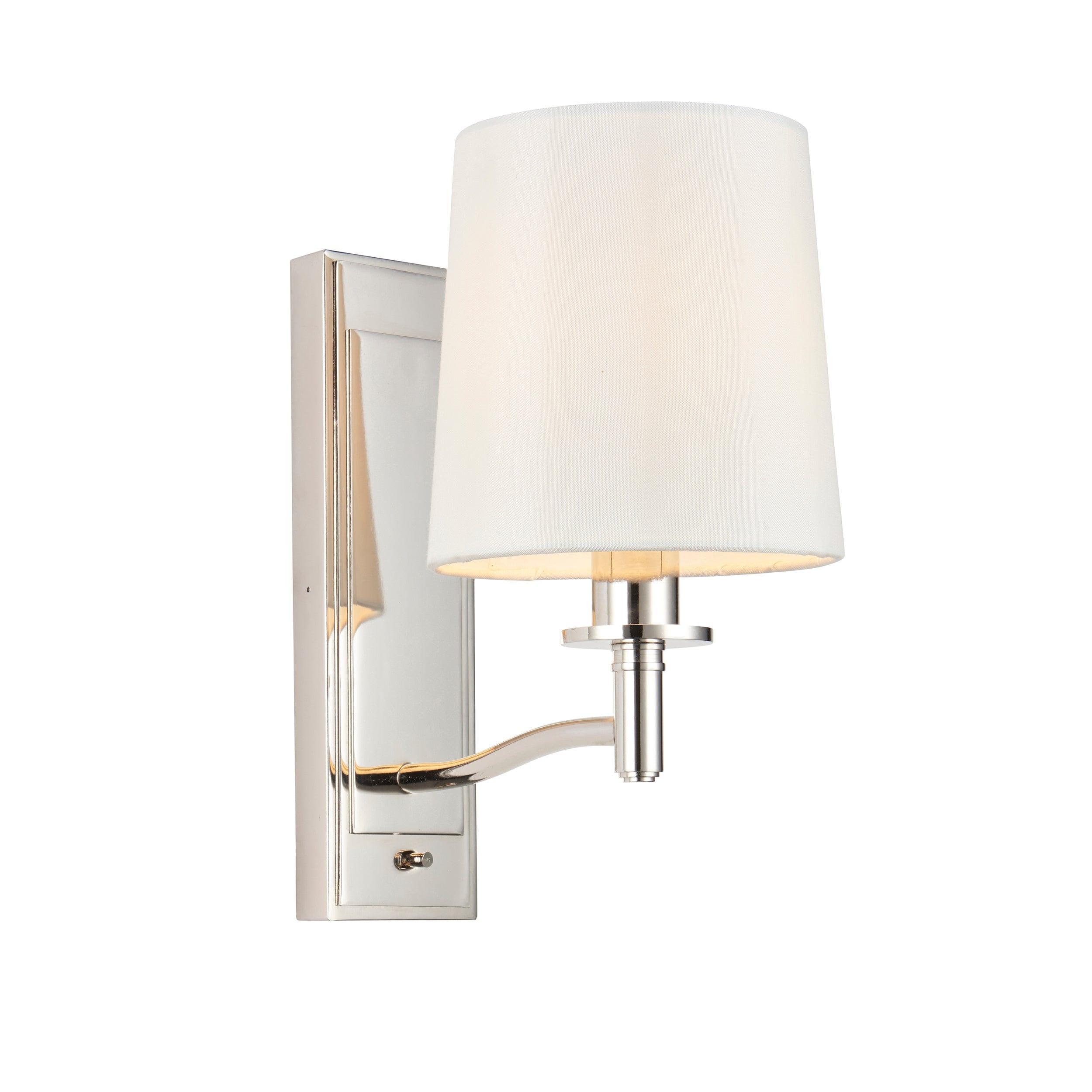 Endon Ortona Nickel Finish Wall Light-OPEN-BOX