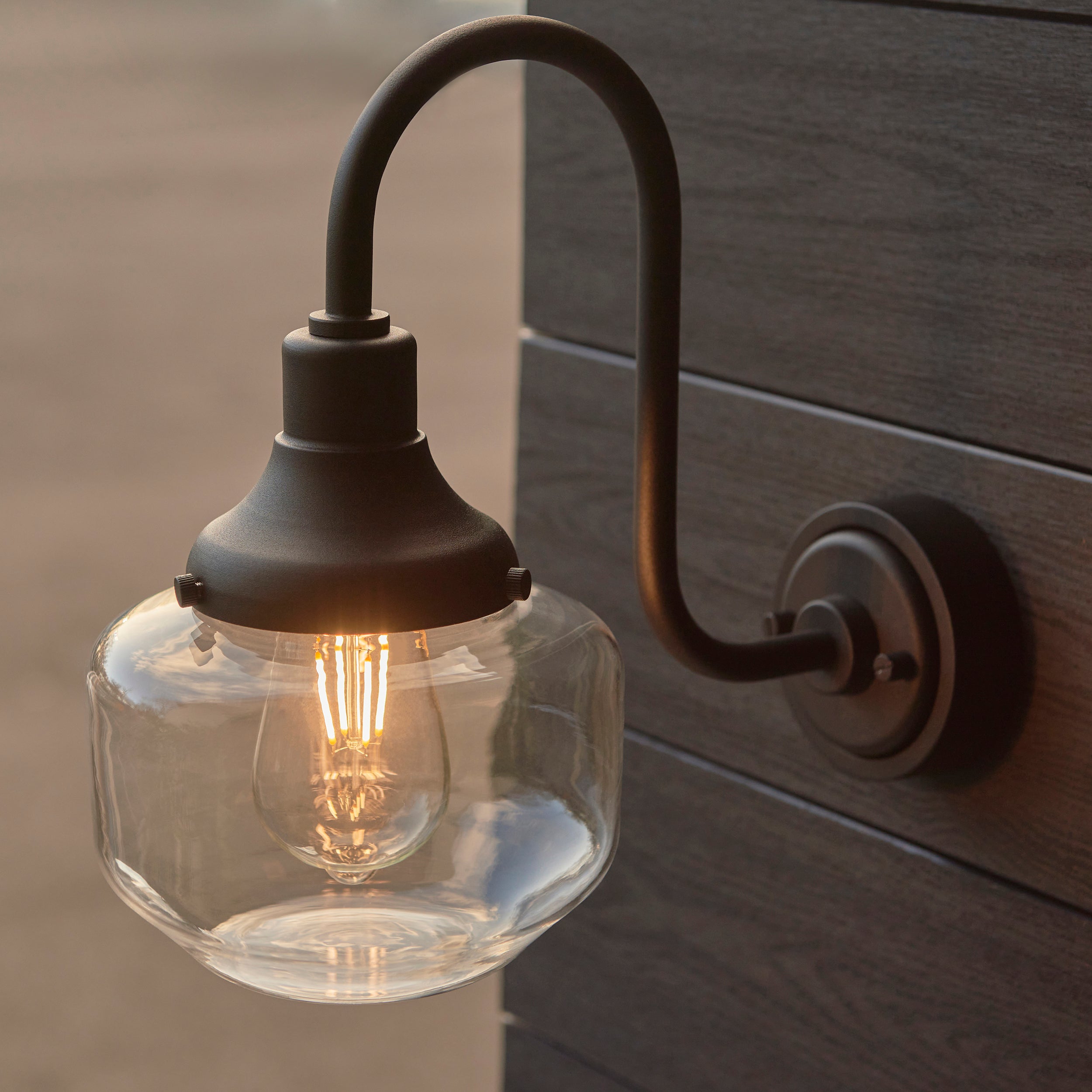 Schoolhouse Black Outdoor Wall Light