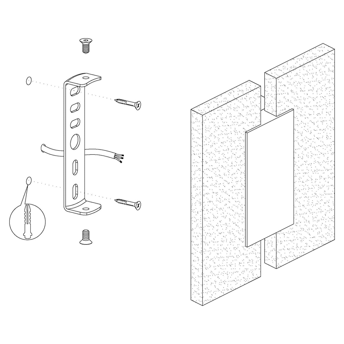 Eglo Metrass 2 LED Nickel Flush Wall Light-warehouse-091026