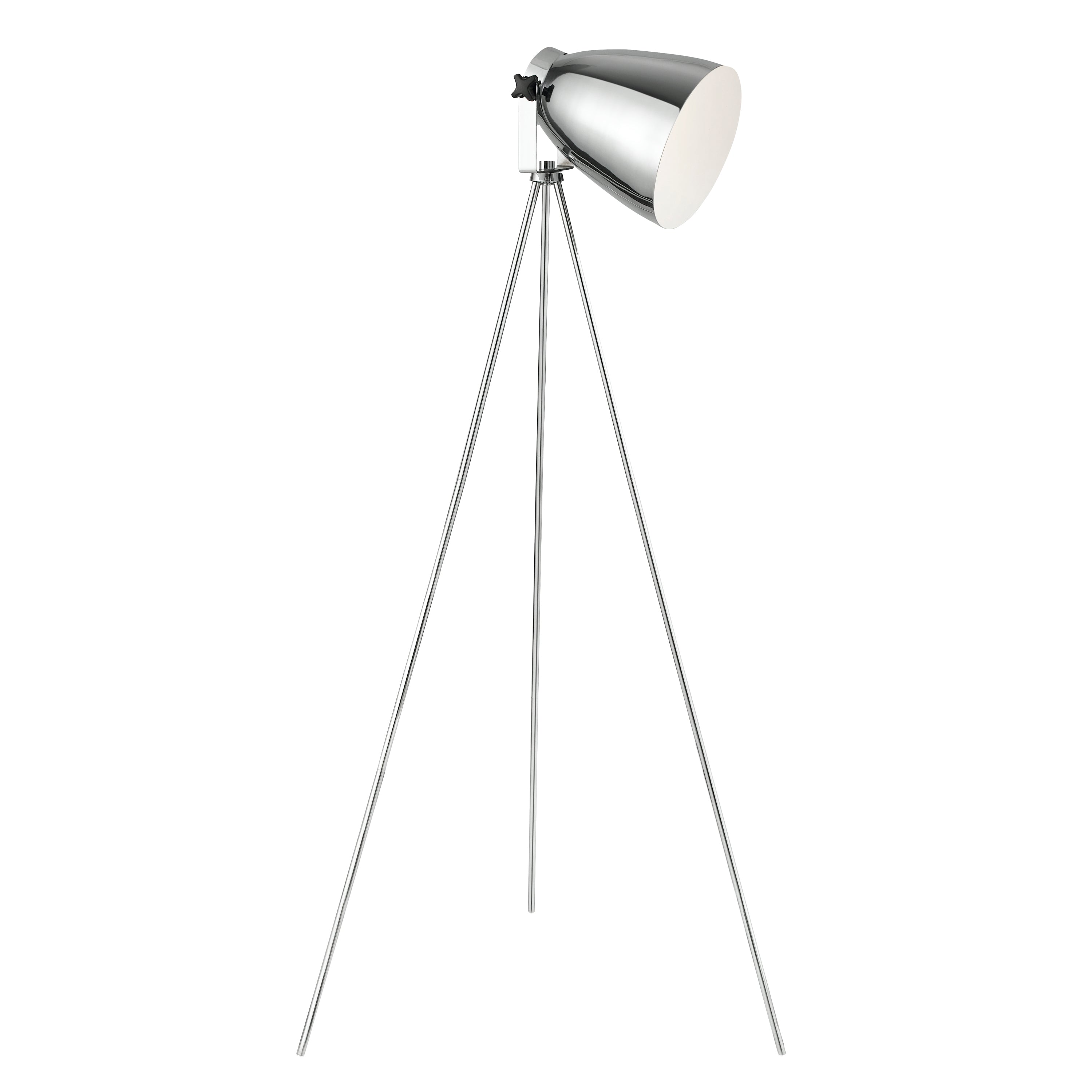 Searchlight Study Chrome Floor Lamp