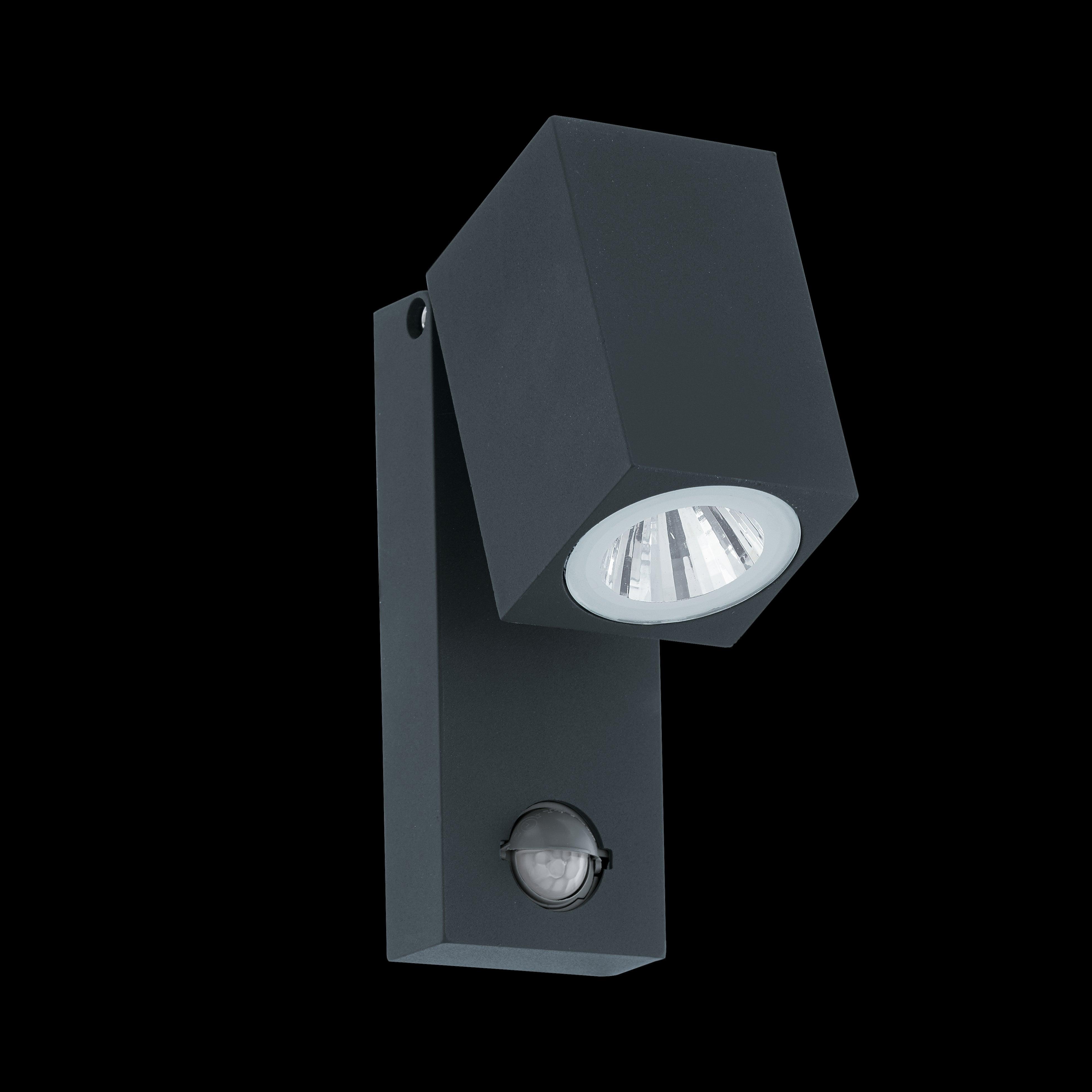 eglo sakeda grey led outdoor wall light sensor living room image