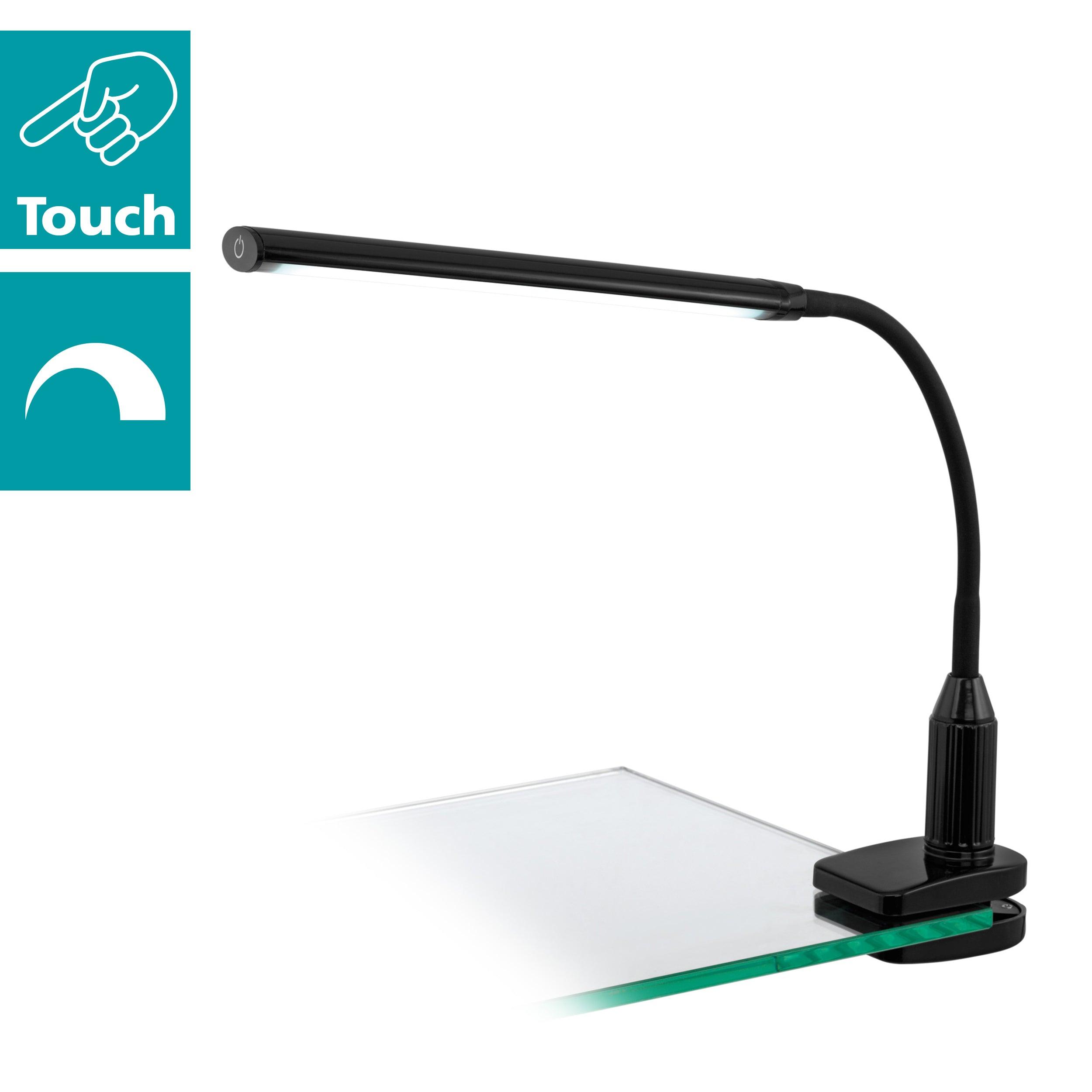 eglo laroa black led flexible table clamp task lamp Kitchen Lighting Close Up