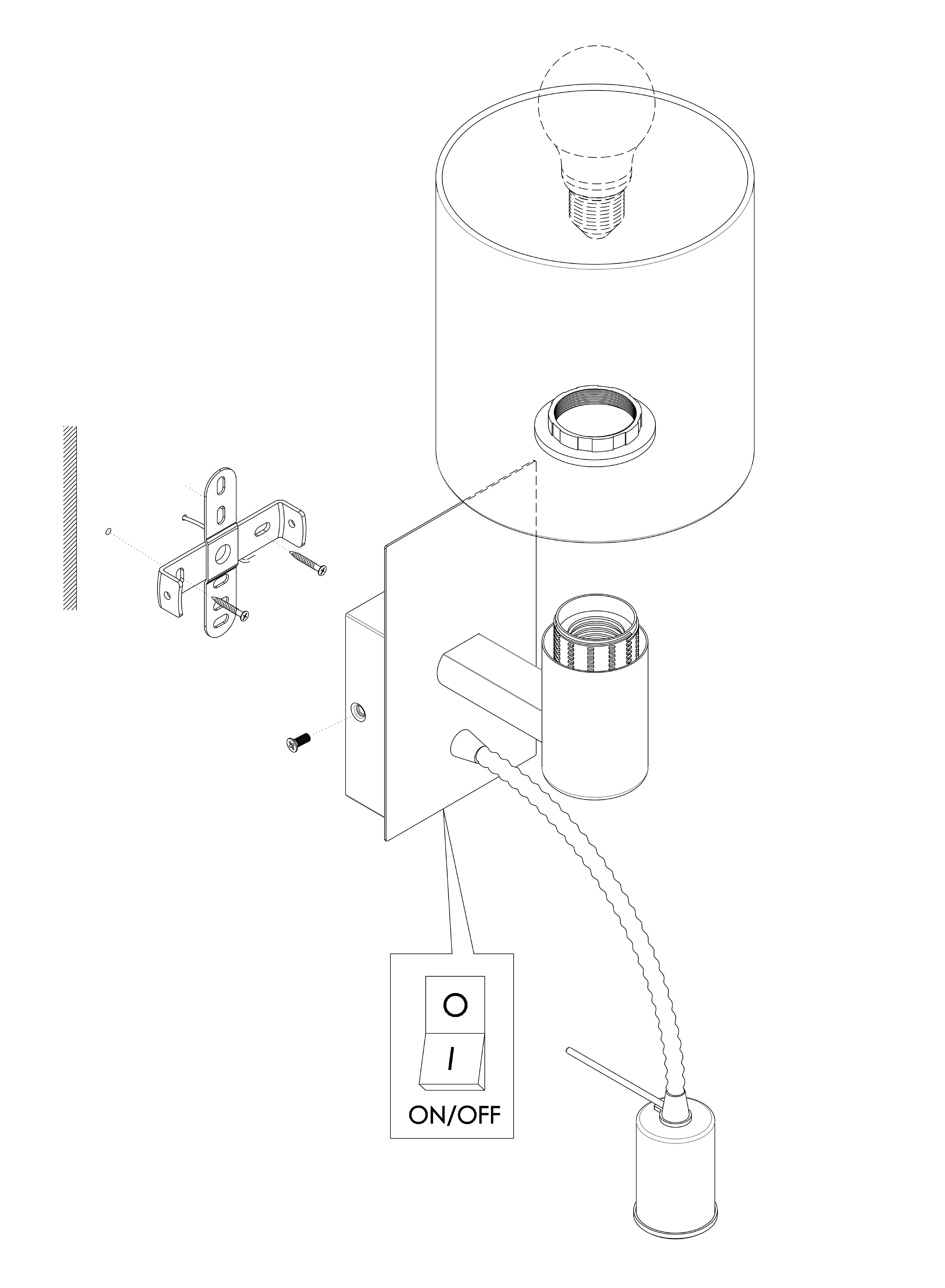 eglo pasteri nickel white shade wall light with reading light Kitchen Lighting Close Up