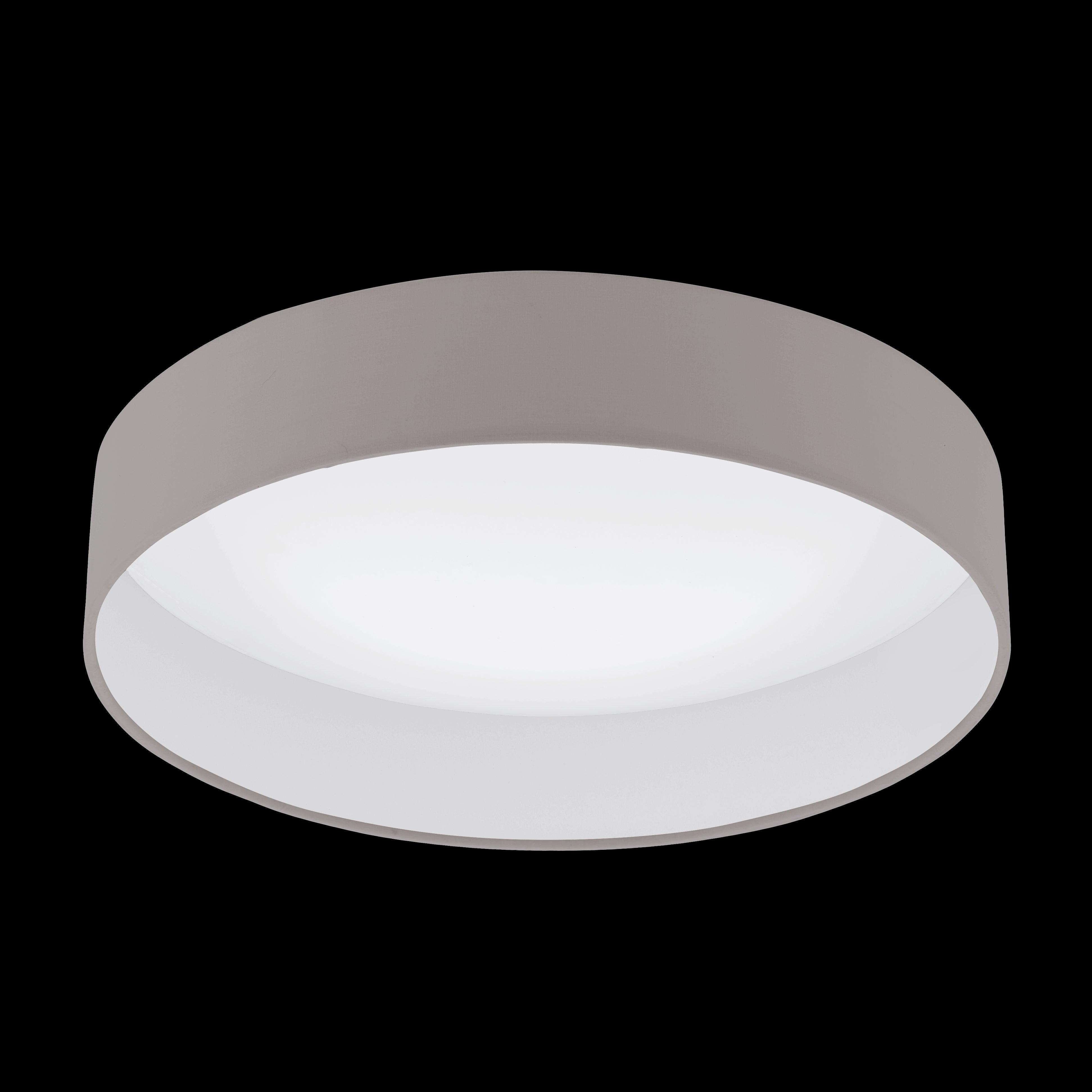 eglo palomaro 1 flush taupe drum ceiling shade 40 5cm living room close up
