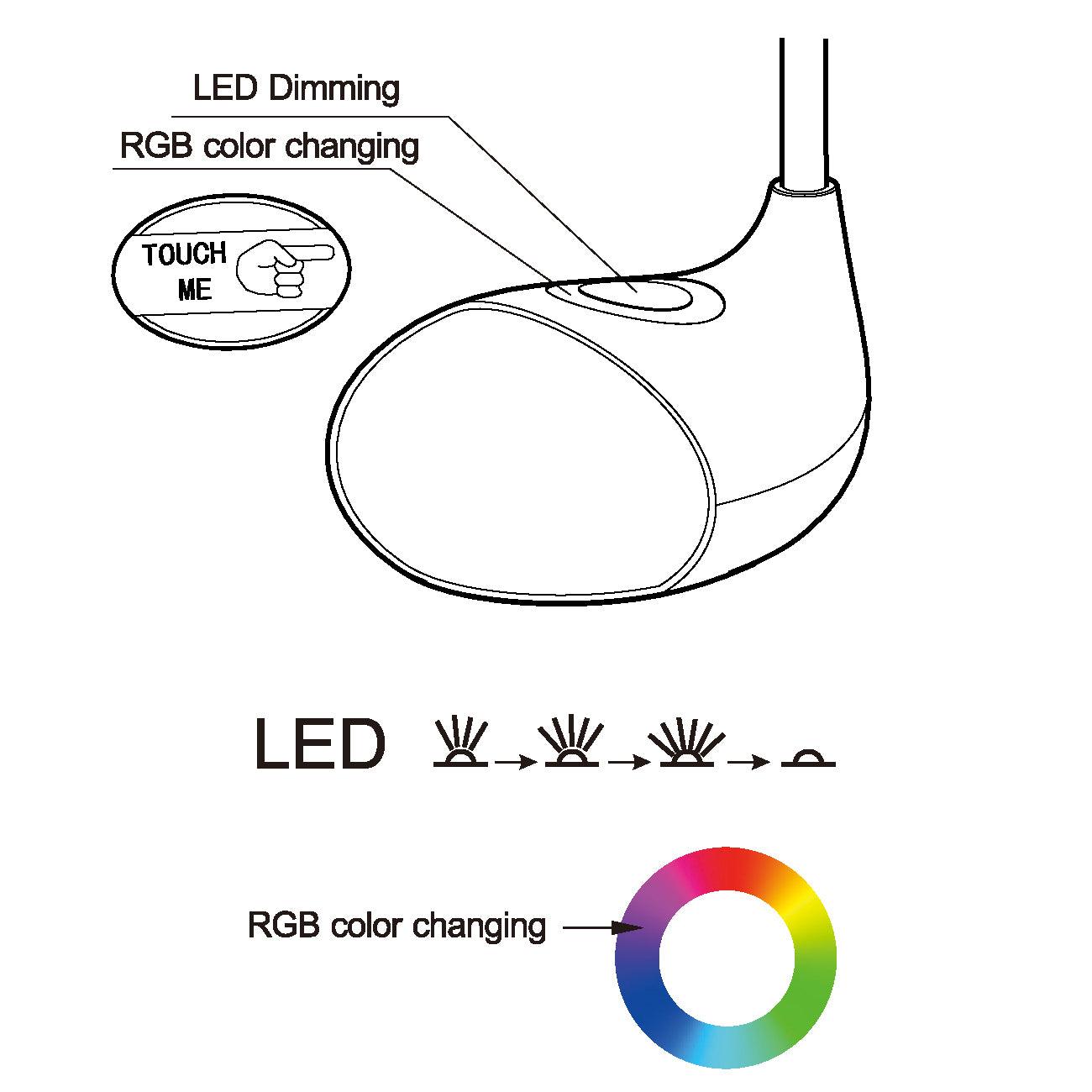 eglo cabado 1 white colour changing led table lamp battery operated Hallway Lighting Close up