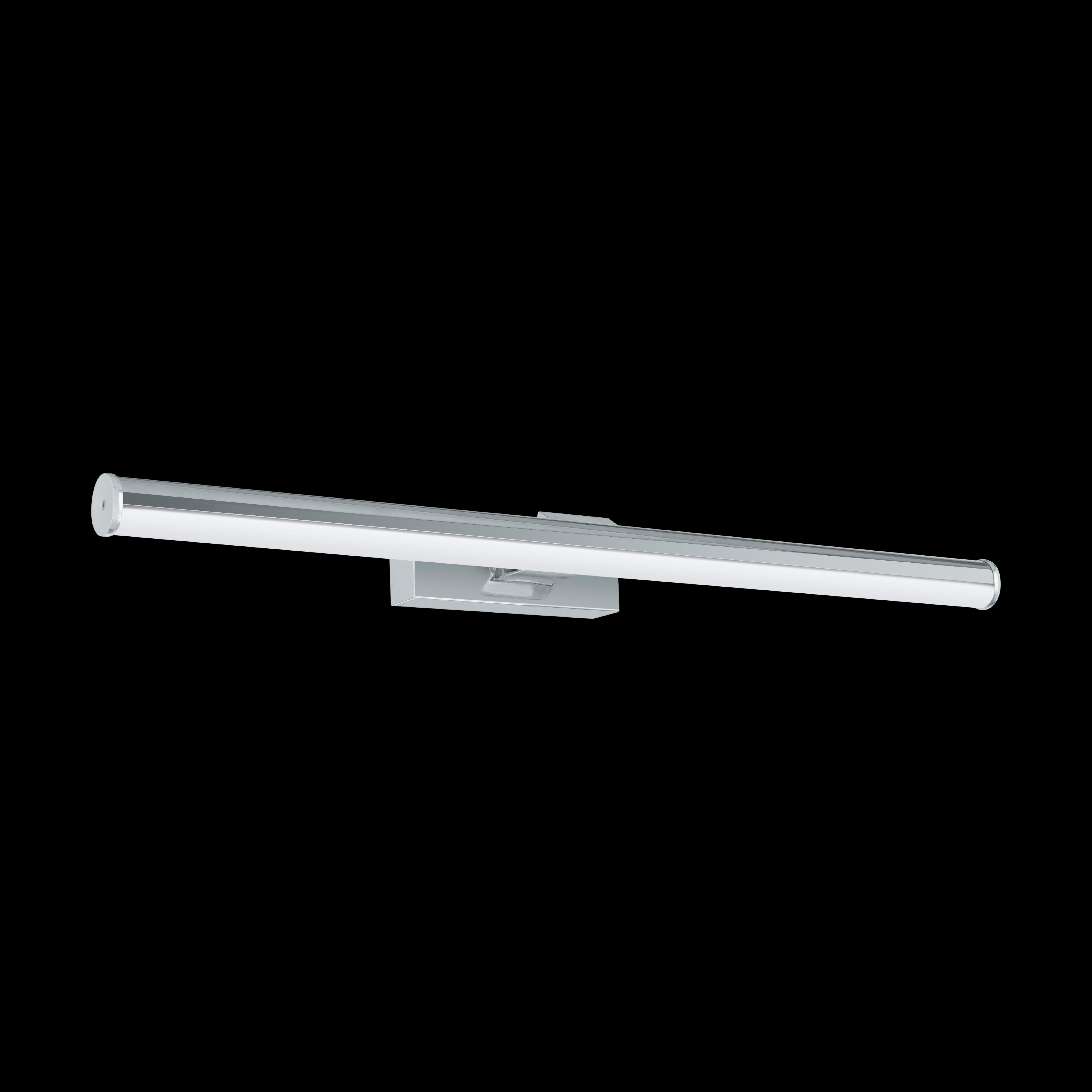 eglo vadumi ip44 chrome led bathroom wall light 60cm living room close up