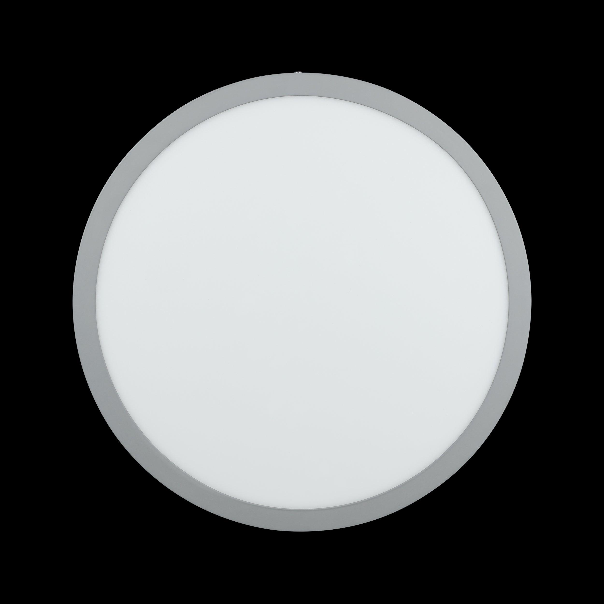 eglo fueva 1 led round silver flush ceiling light kitchen lighting 