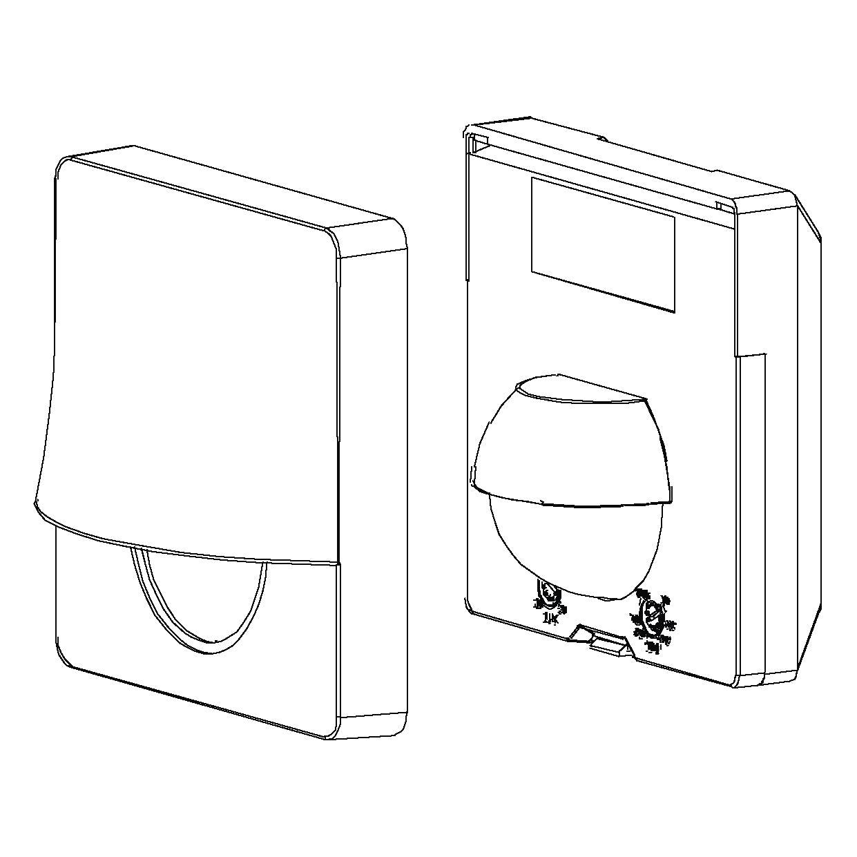 eglo detect me 3 ip44 black square pir light sensor kitchen lighting 