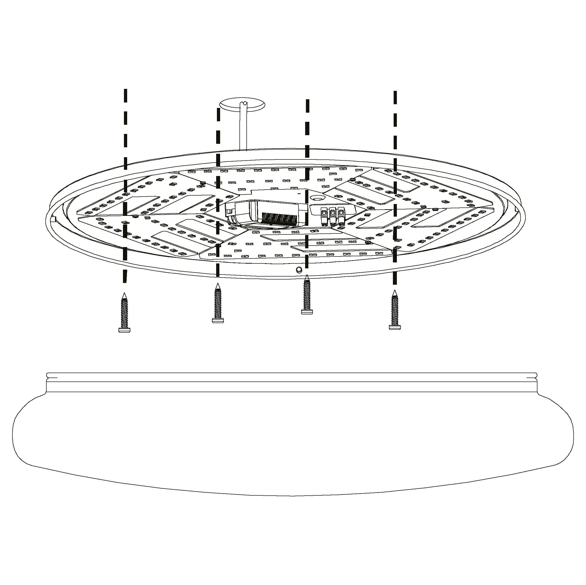 eglo sileras sparkling effect led flush ceiling light 45cm kitchen lighting 