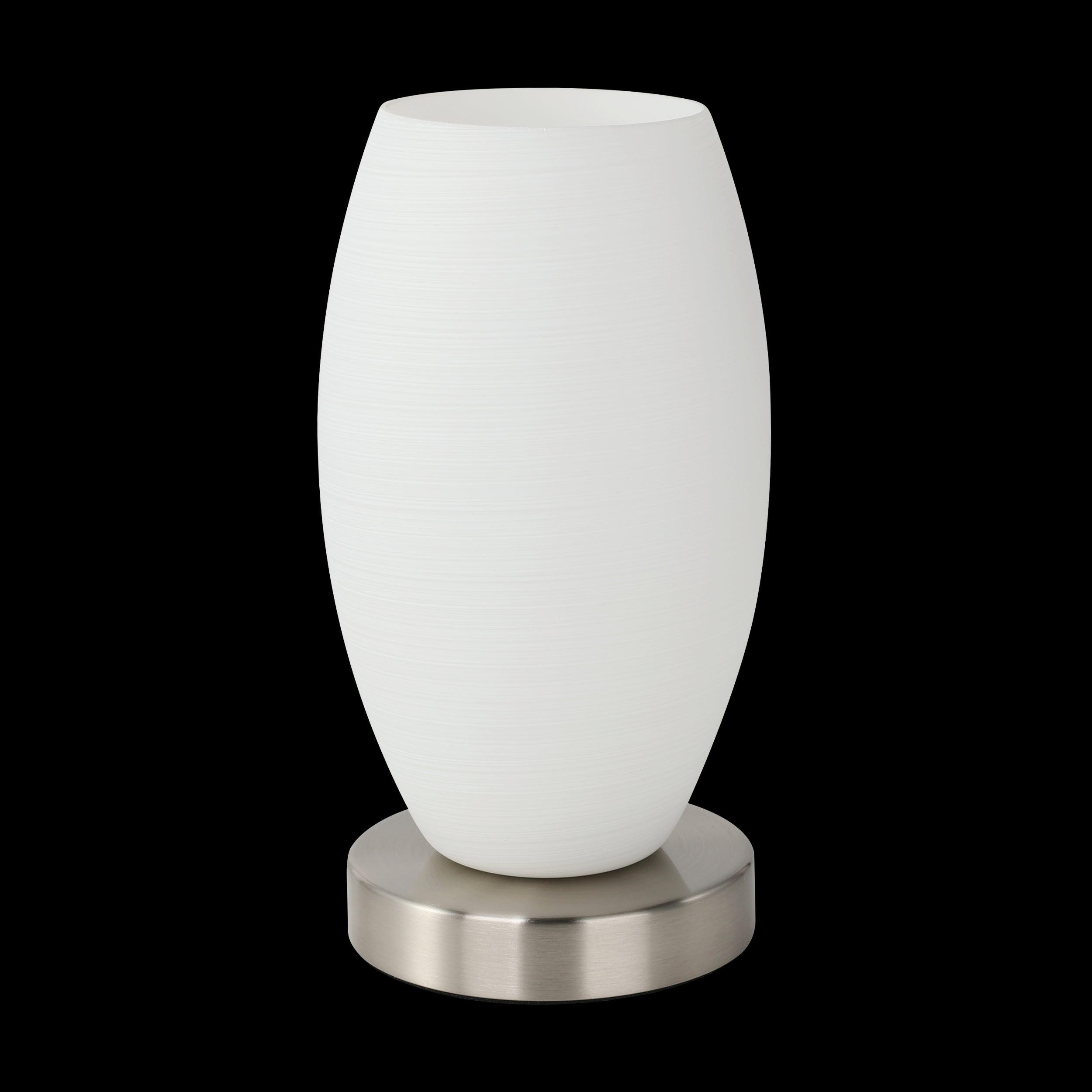 eglo batista 3 nickel wiped glass table lamp kitchen lighting 