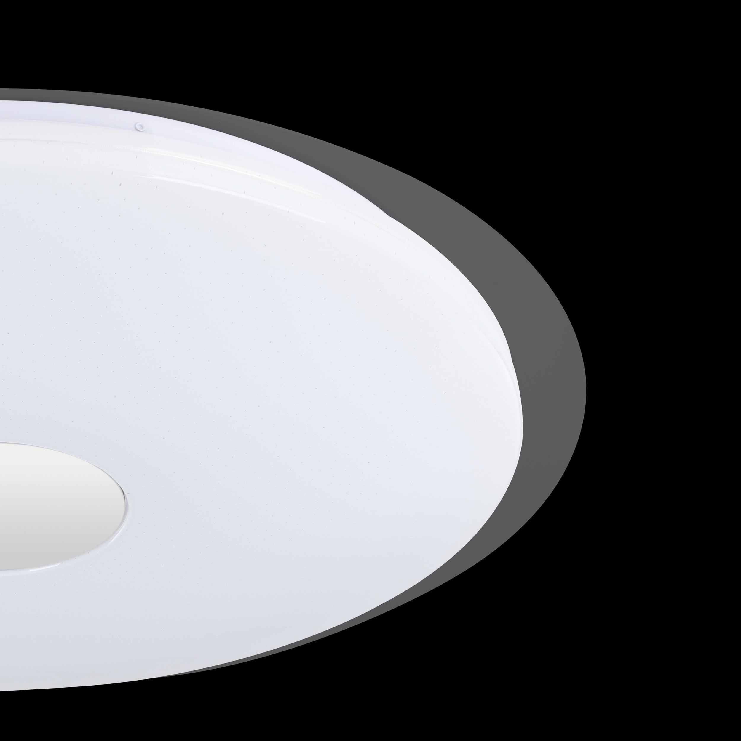 eglo lanciano flush led crystal effect ceiling light 66cm hallway lighting 