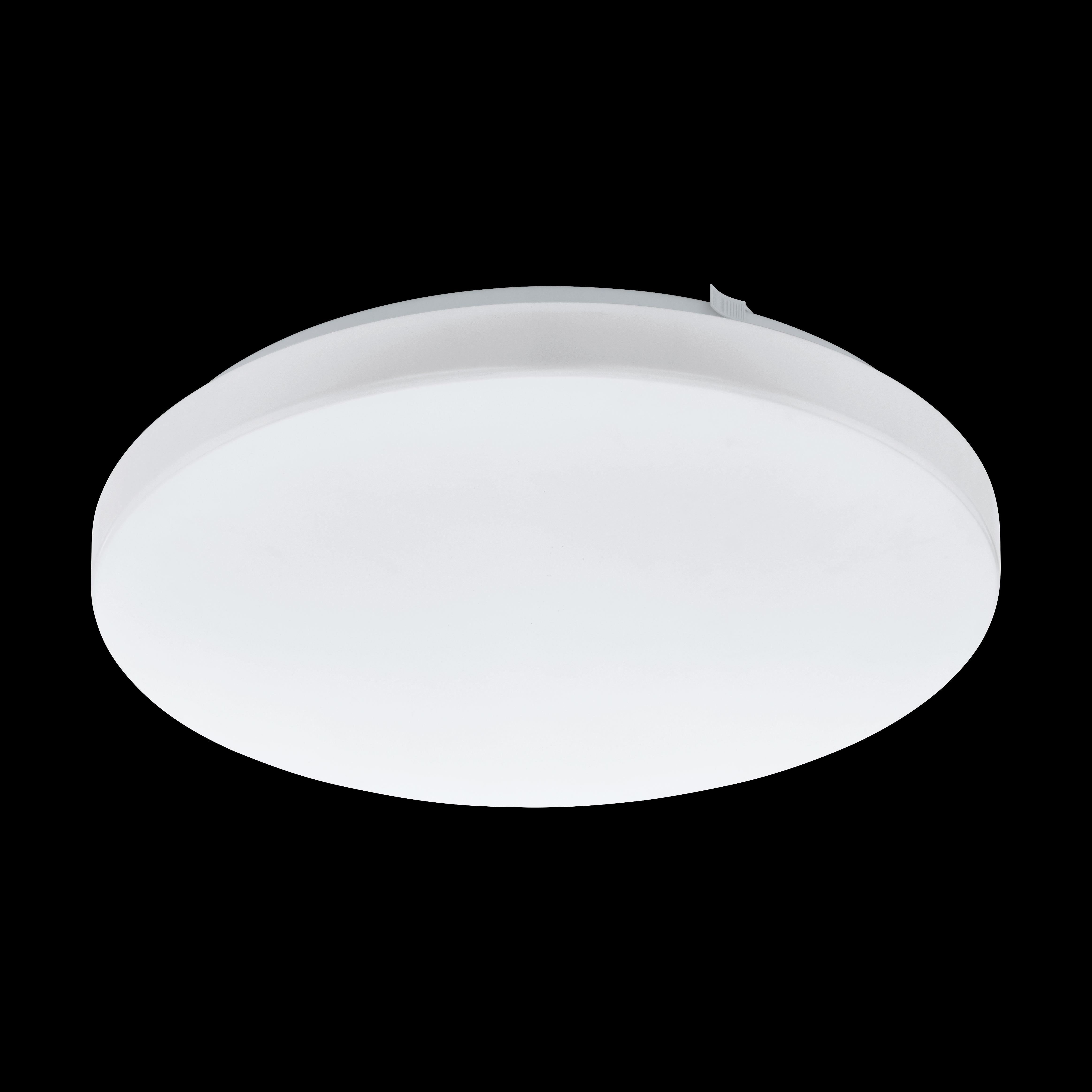 eglo frania white round led flush ceiling light 33cm living room image