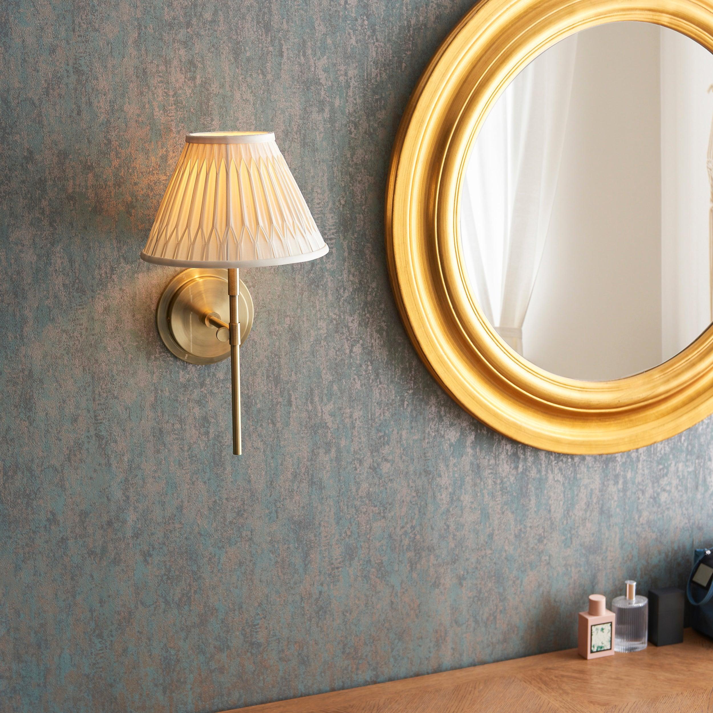 Endon Rennes Brass Wall Light Fitting (Without Shade)-OPEN-BOX-BSL-200826