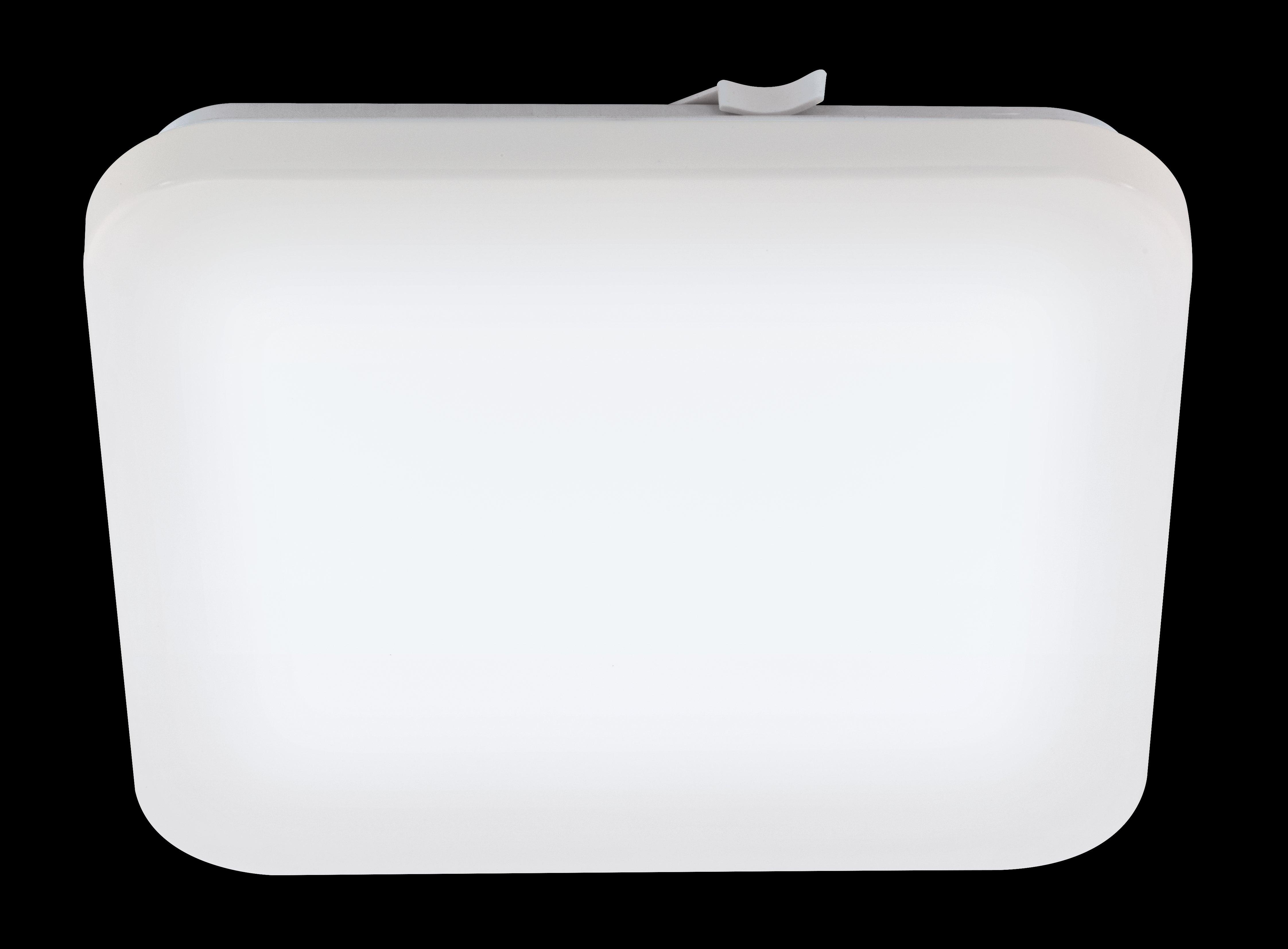 eglo frania ip44 led square bathroom flush 33cm living room image