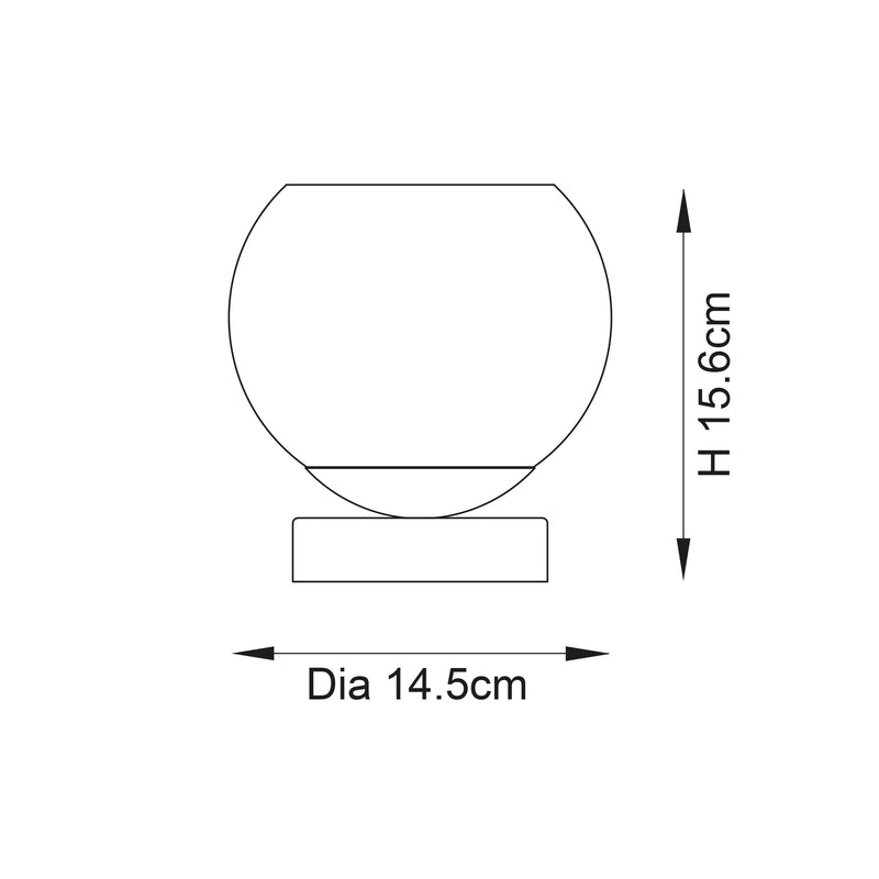 Endon Dimple 1 Chrome Plate Light Table Lamp - Damaged Box Item Perfect