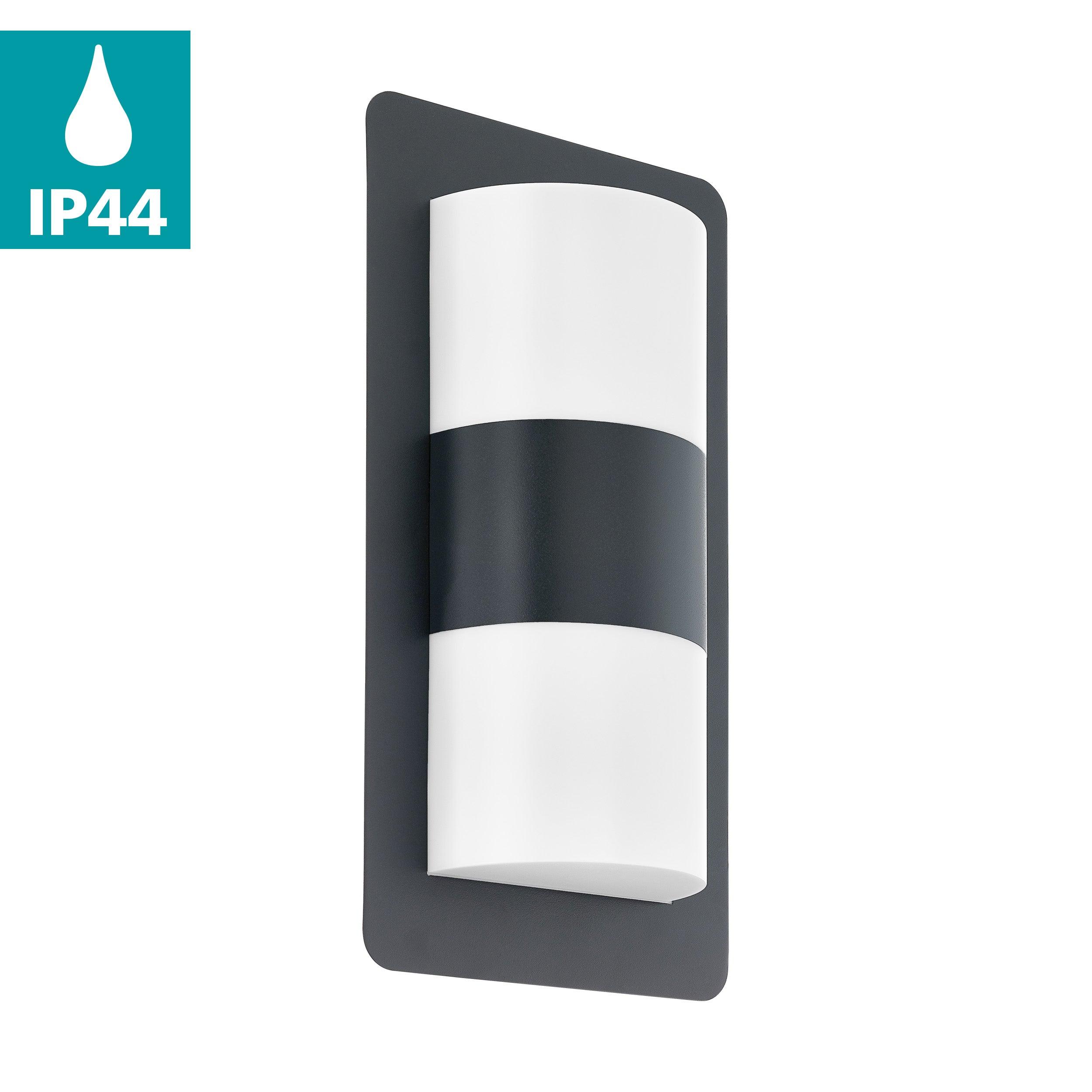 eglo cistierna ip44 grey outdoor wall light kitchen lighting 