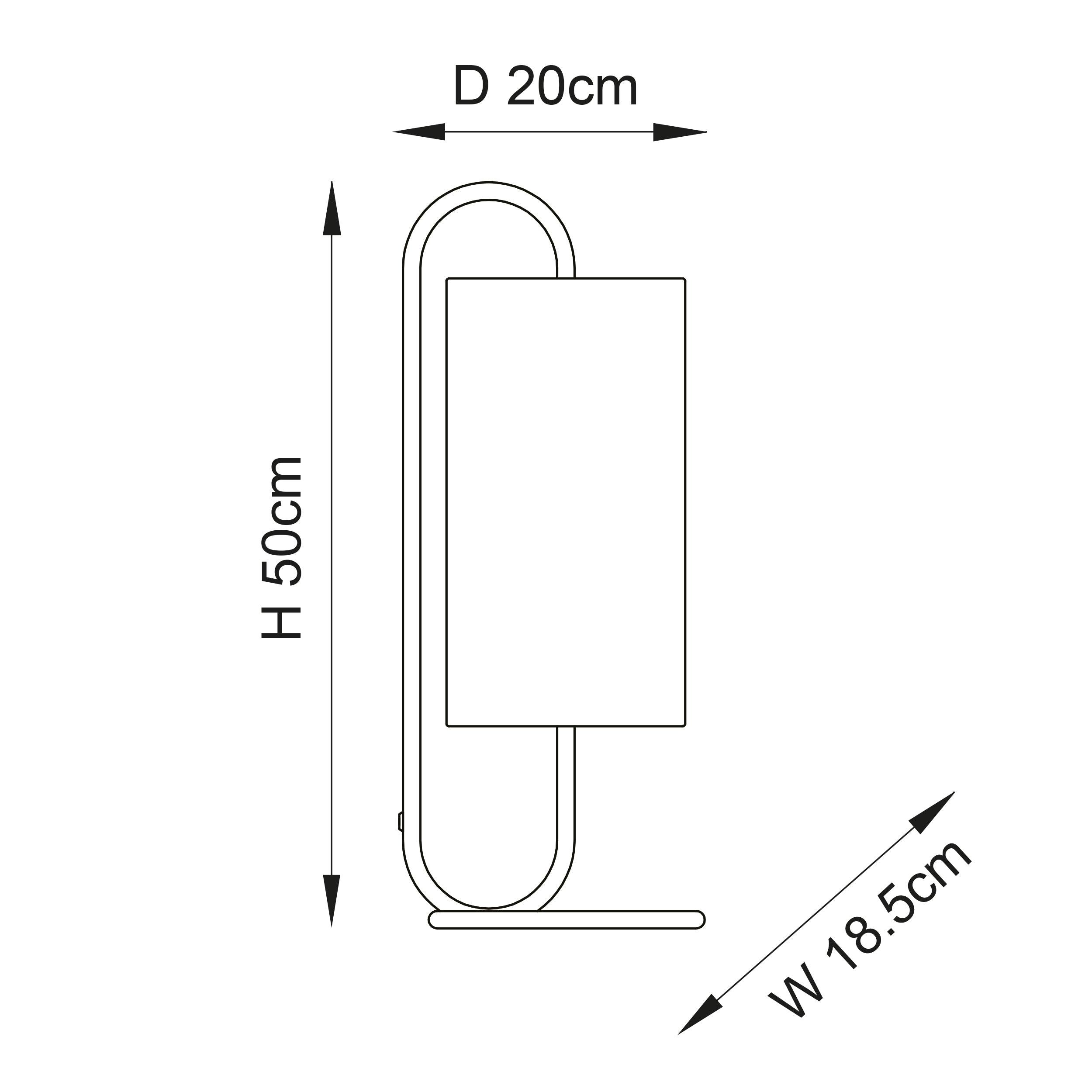 Klip Black Modern Table Lamp