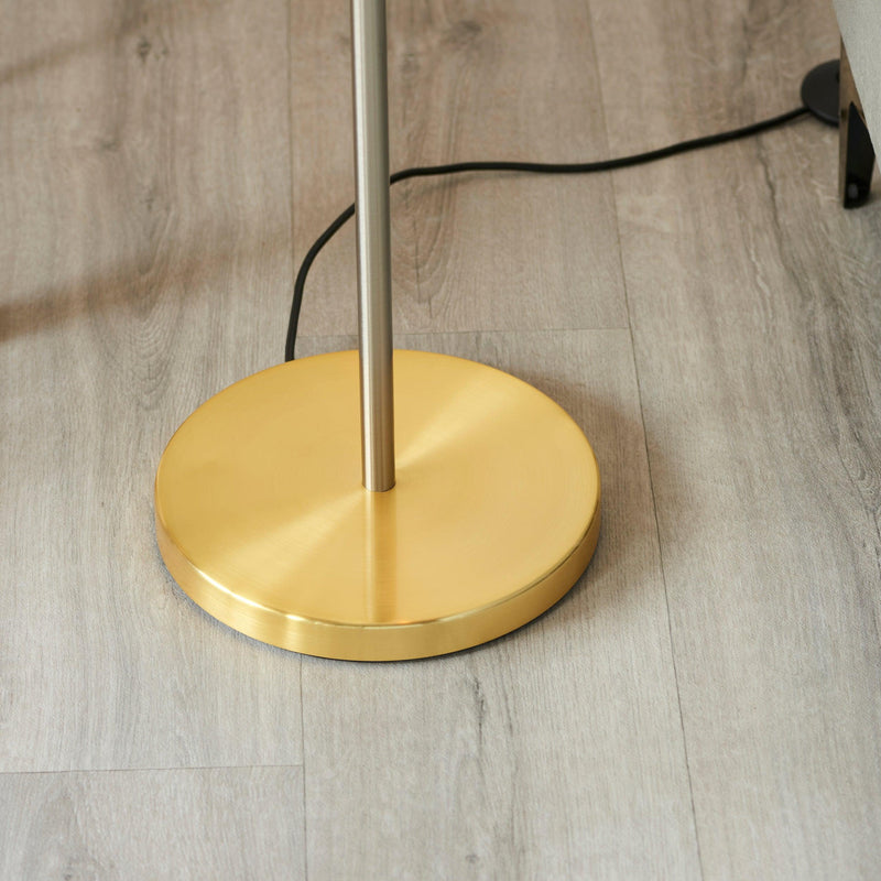 Hoop Brass/Nickel/Copper Floor Lamp