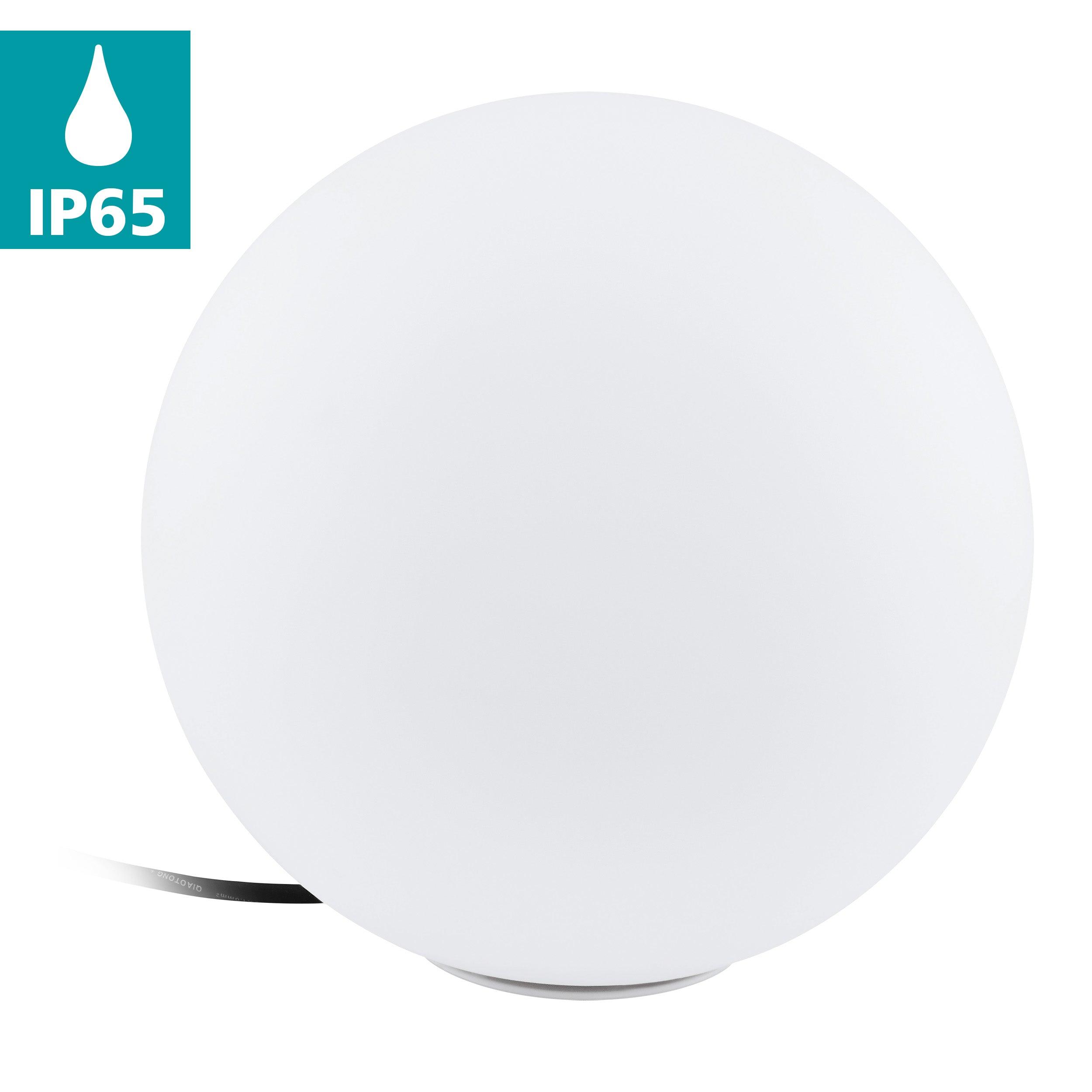 eglo monterolo ip65 outdoor 30cm plastic globe floor lamp kitchen lighting 