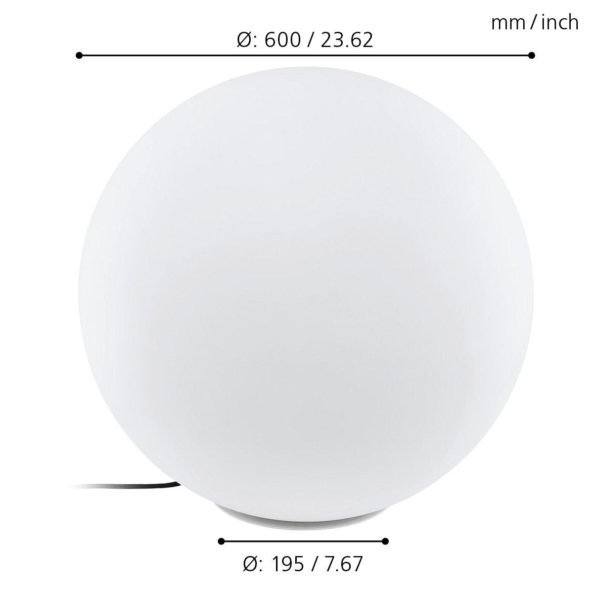 eglo monterolo ip65 outdoor 60cm plastic globe floor lamp Kitchen Lighting Close Up