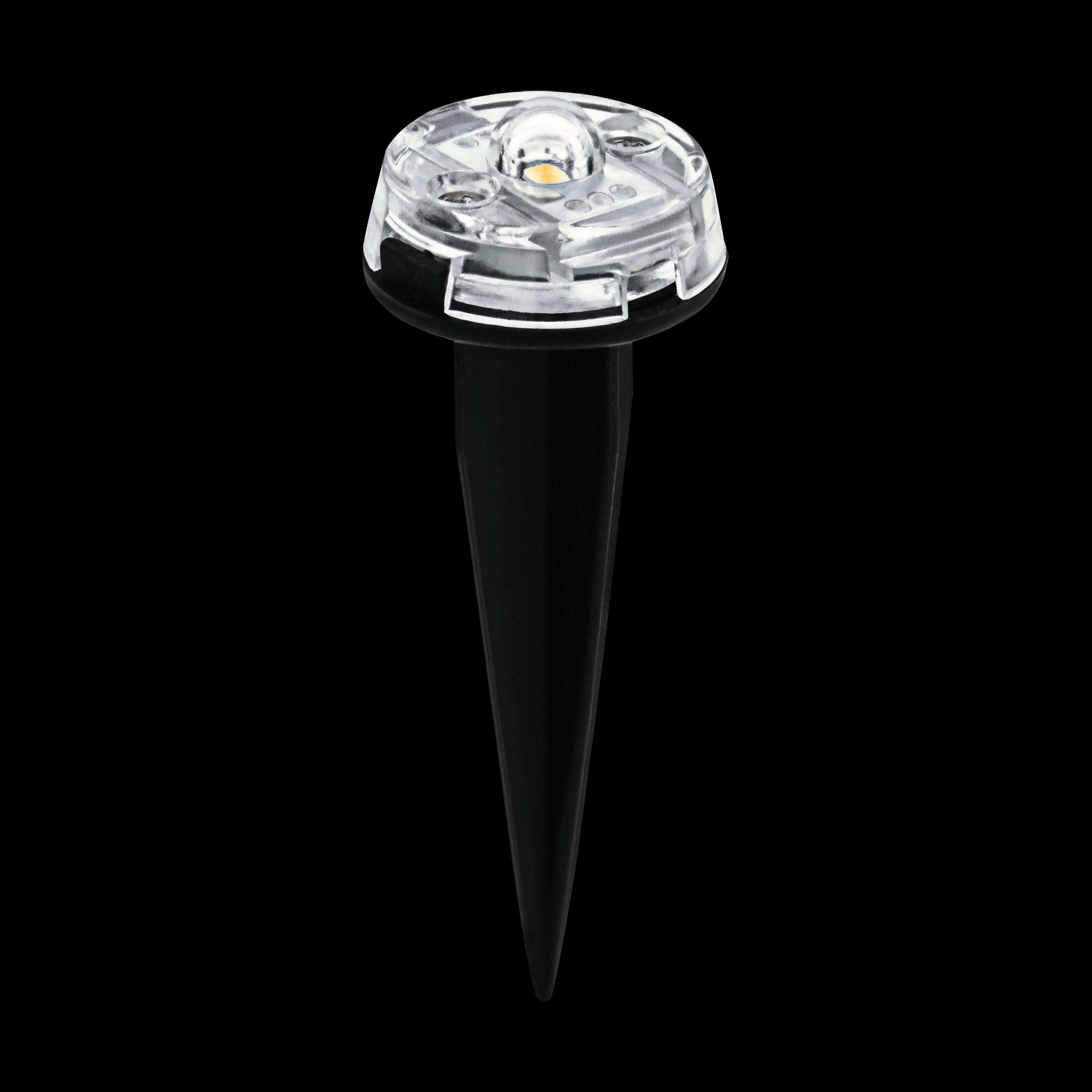 eglo spinetoli set 9 connected led ip65 ground spike lights living room close up