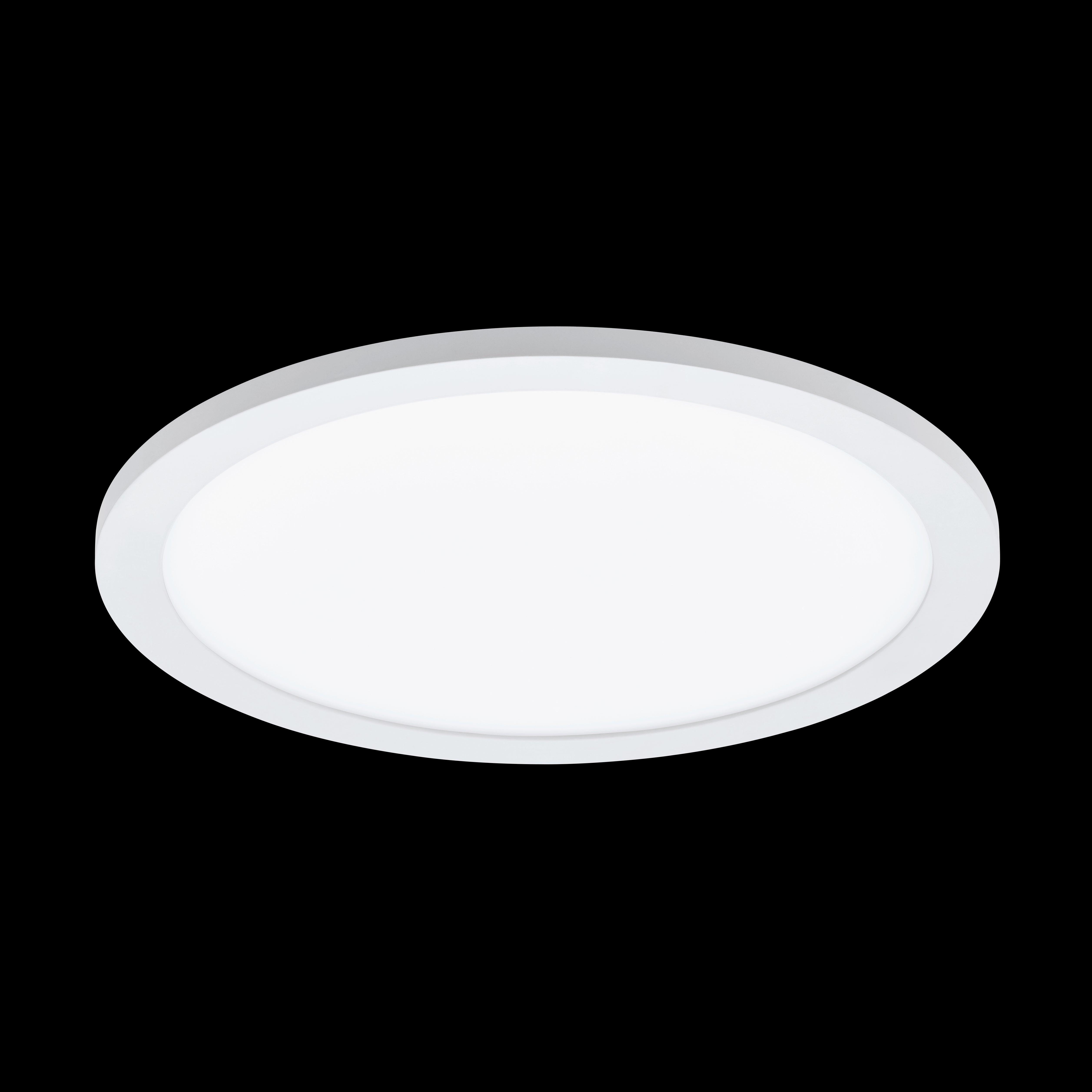 eglo sarsina a led remote controlled white ceiling flush 30cm living room image