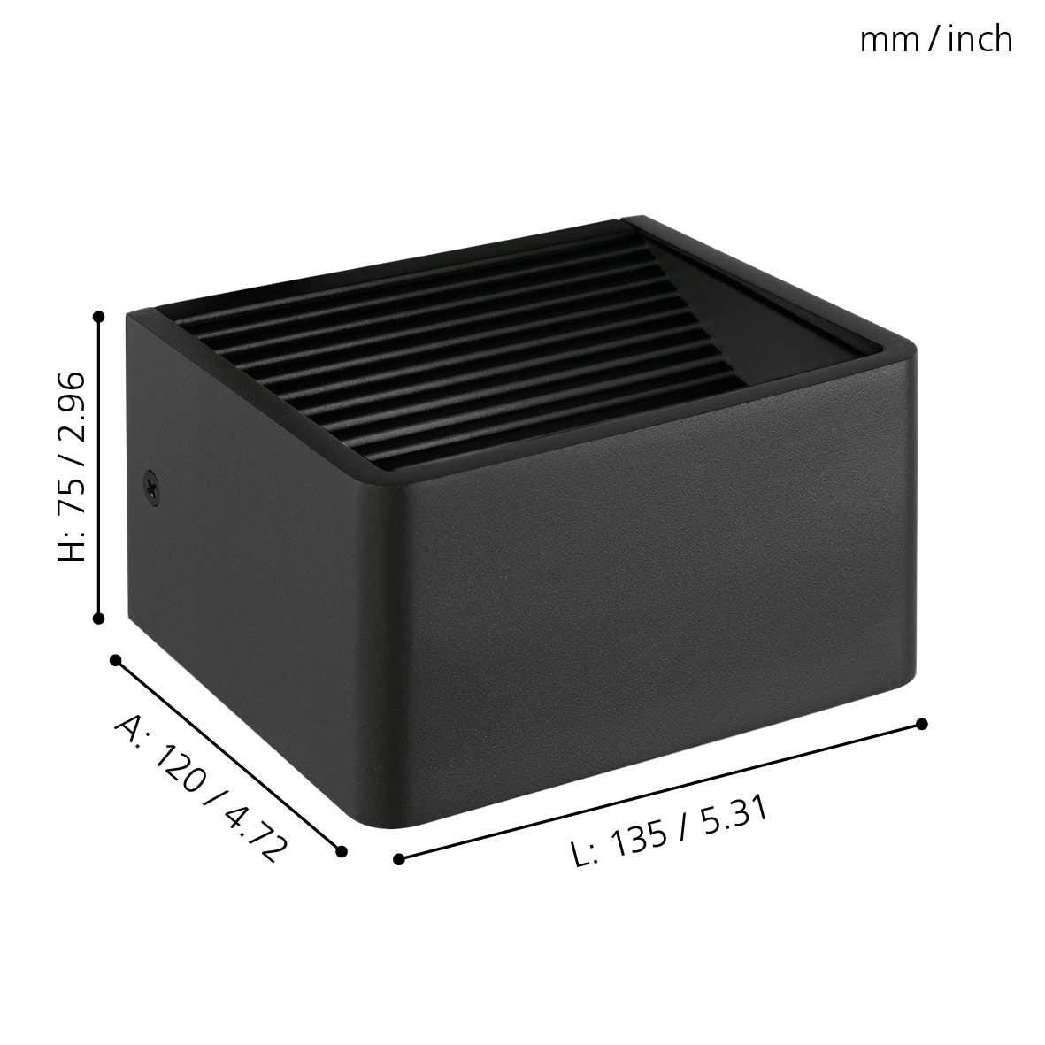 eglo doninni 1 outdoor wall light kitchen lighting 