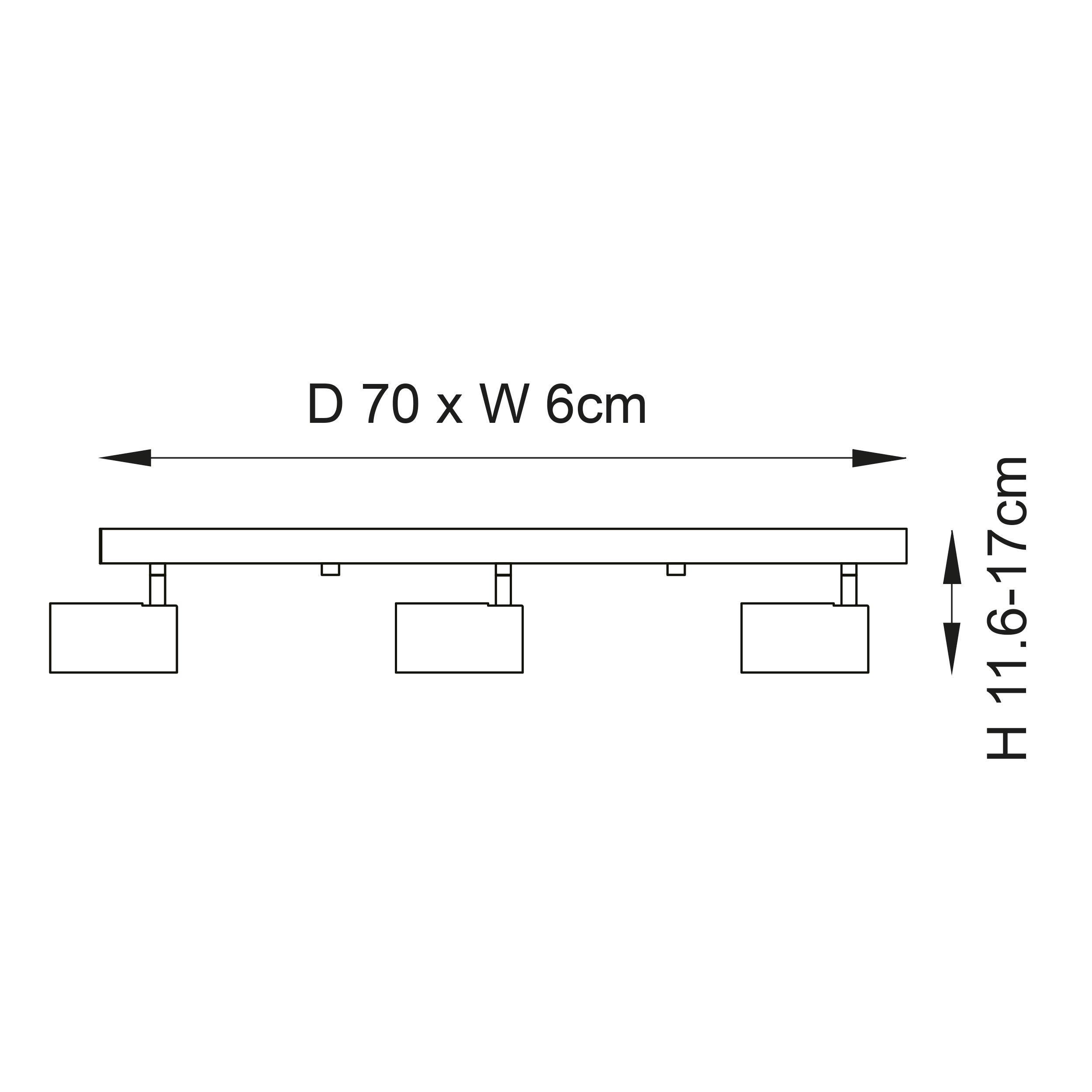 rez 3 light black modern adjustable plate spot light by Endon Lighting Dining Room Close Up Image