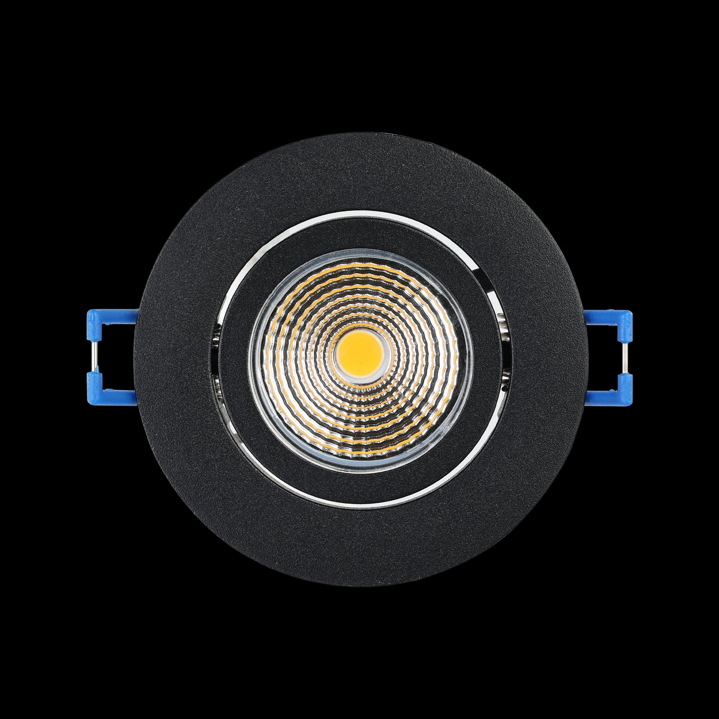 eglo saliceto led black recessed downlight warm white Kitchen Lighting Close Up