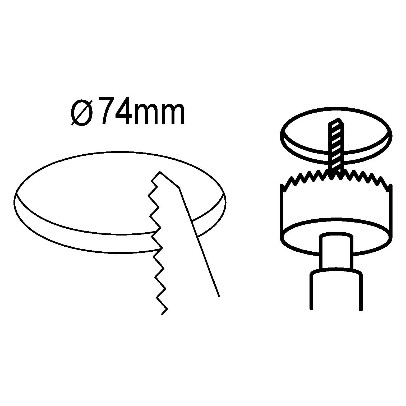 eglo fueva 1 pack of 3 led nickel recessed downlights living room close up