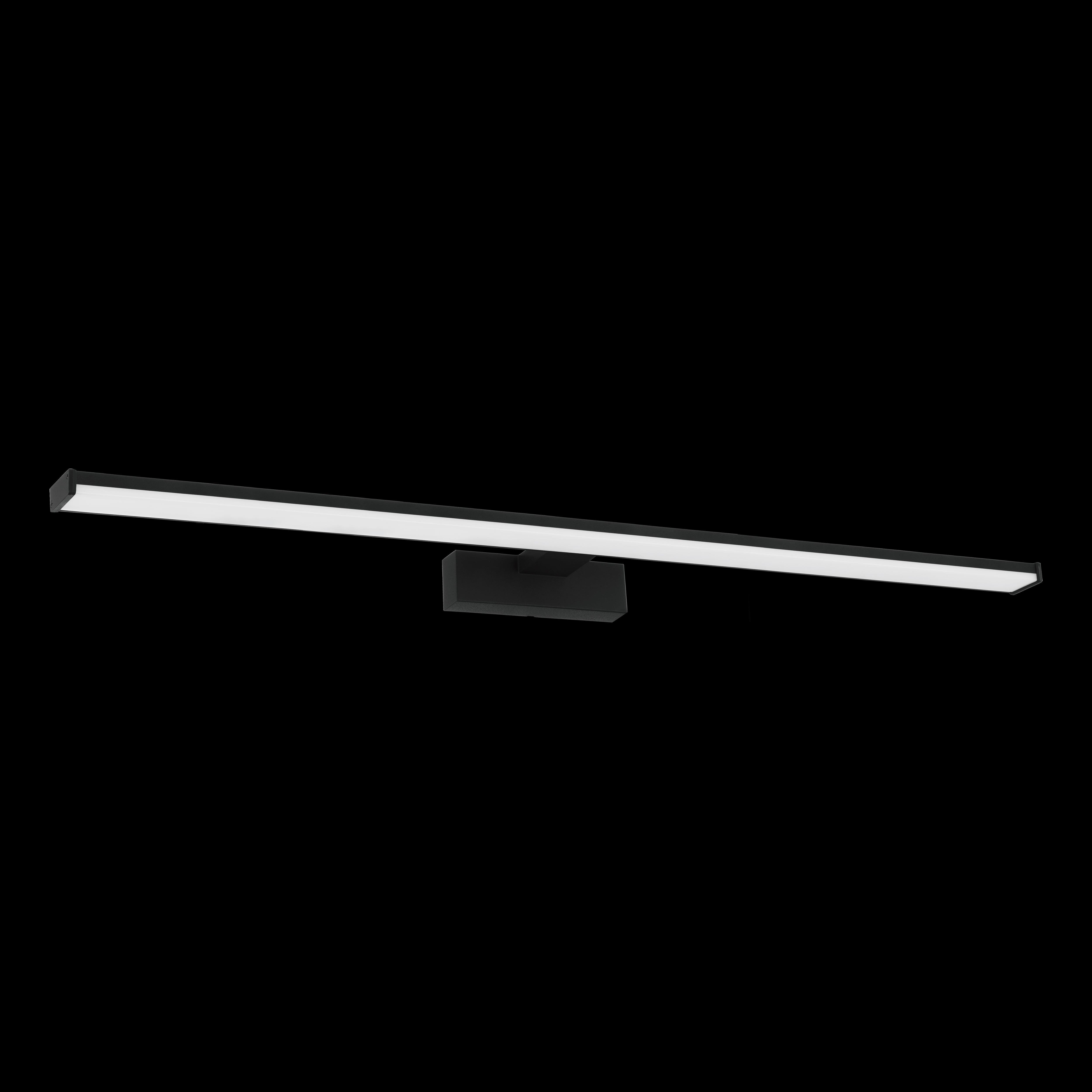 eglo pandella 1 ip44 black led bathroom wall mirror light 78cm living room image