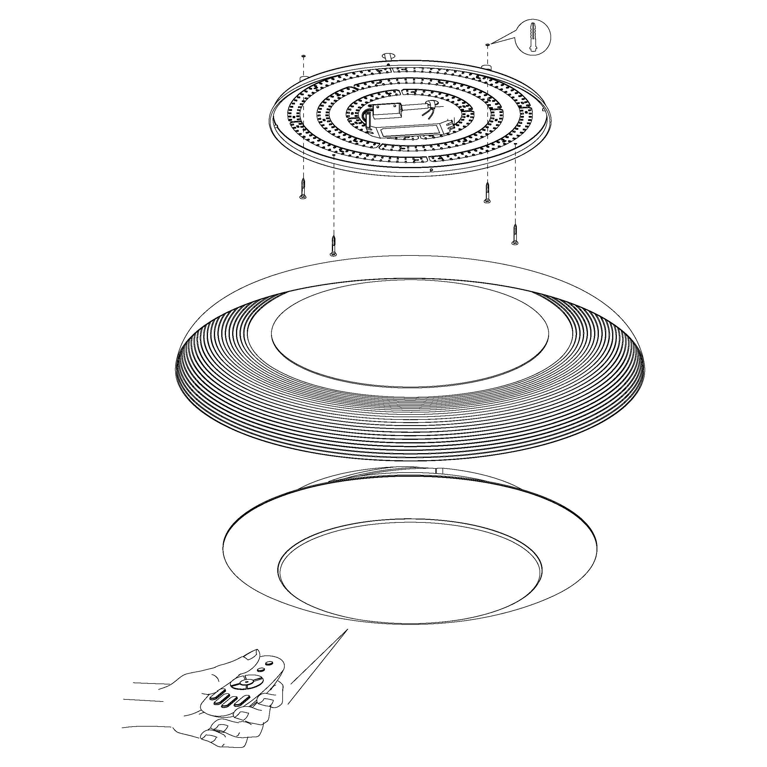 eglo canicosa 2 black gold round led flush 76 5cm kitchen lighting 