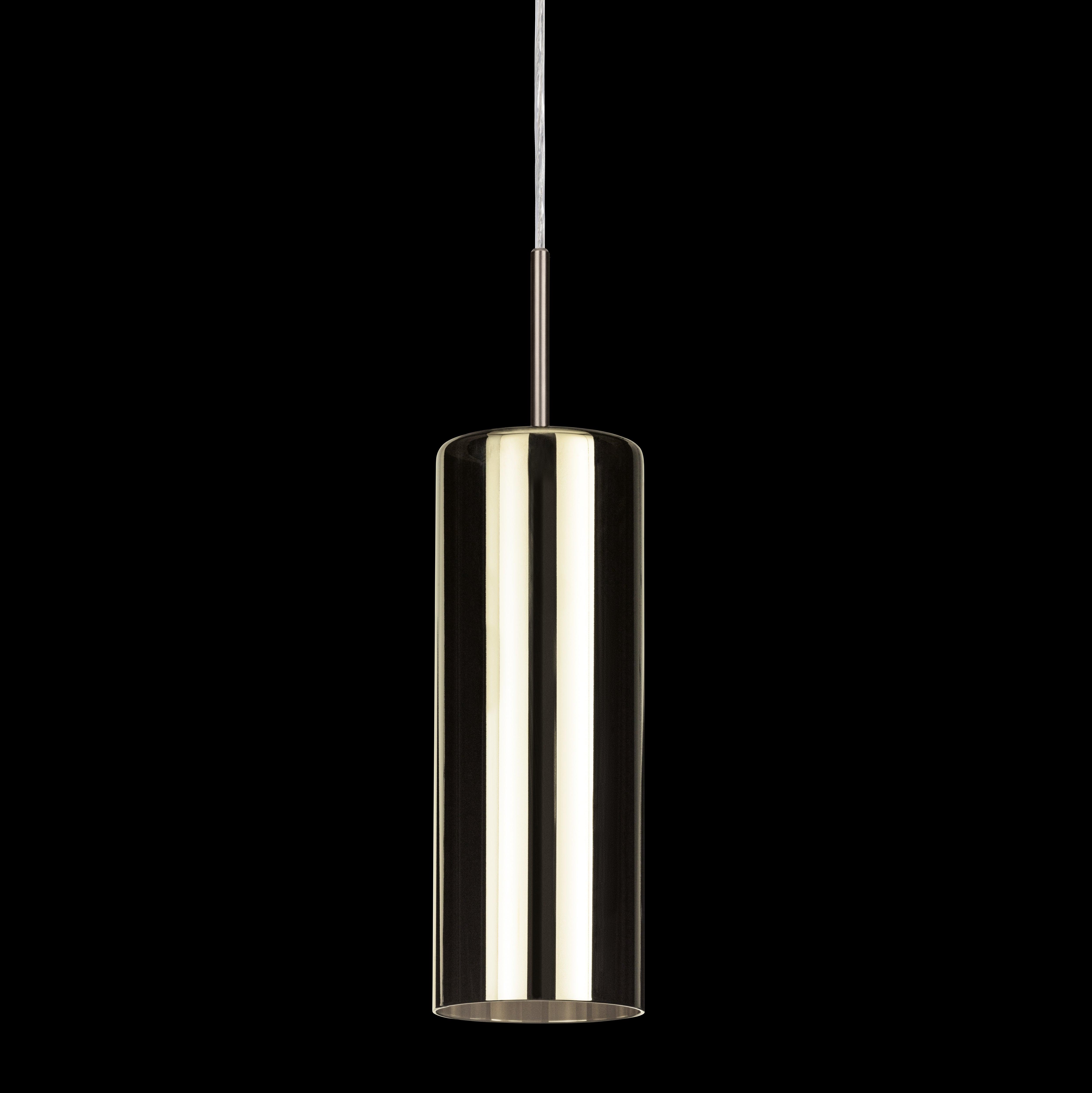 eglo selvino cylindrical copper coated glass ceiling pendant Kitchen Lighting Close Up