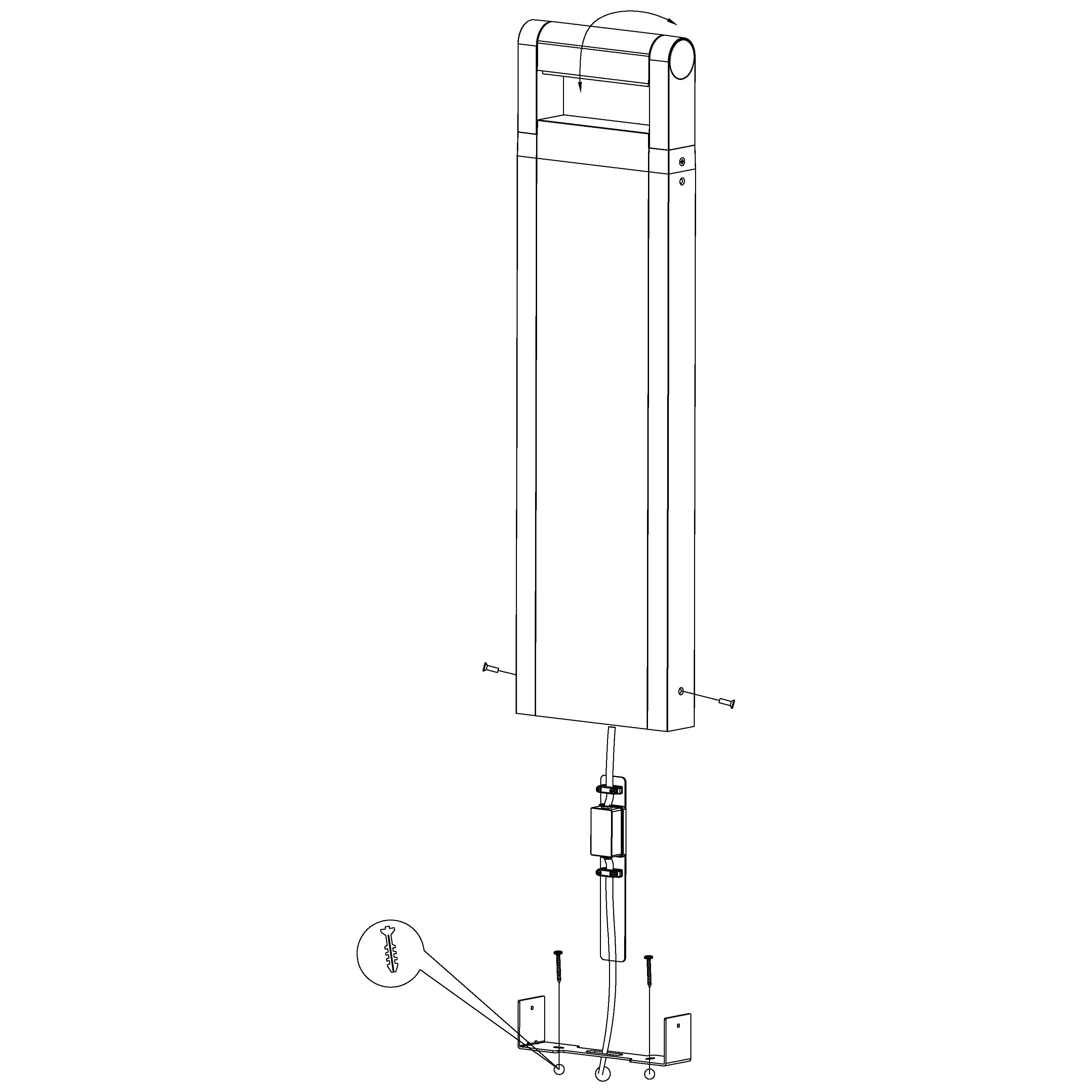 eglo brianza ip44 bollard pathway outdoor led light Kitchen Lighting Close Up